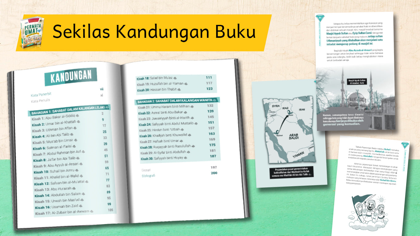 Permata Umat : 30 Kisah Sahabat - (TBBK1518)