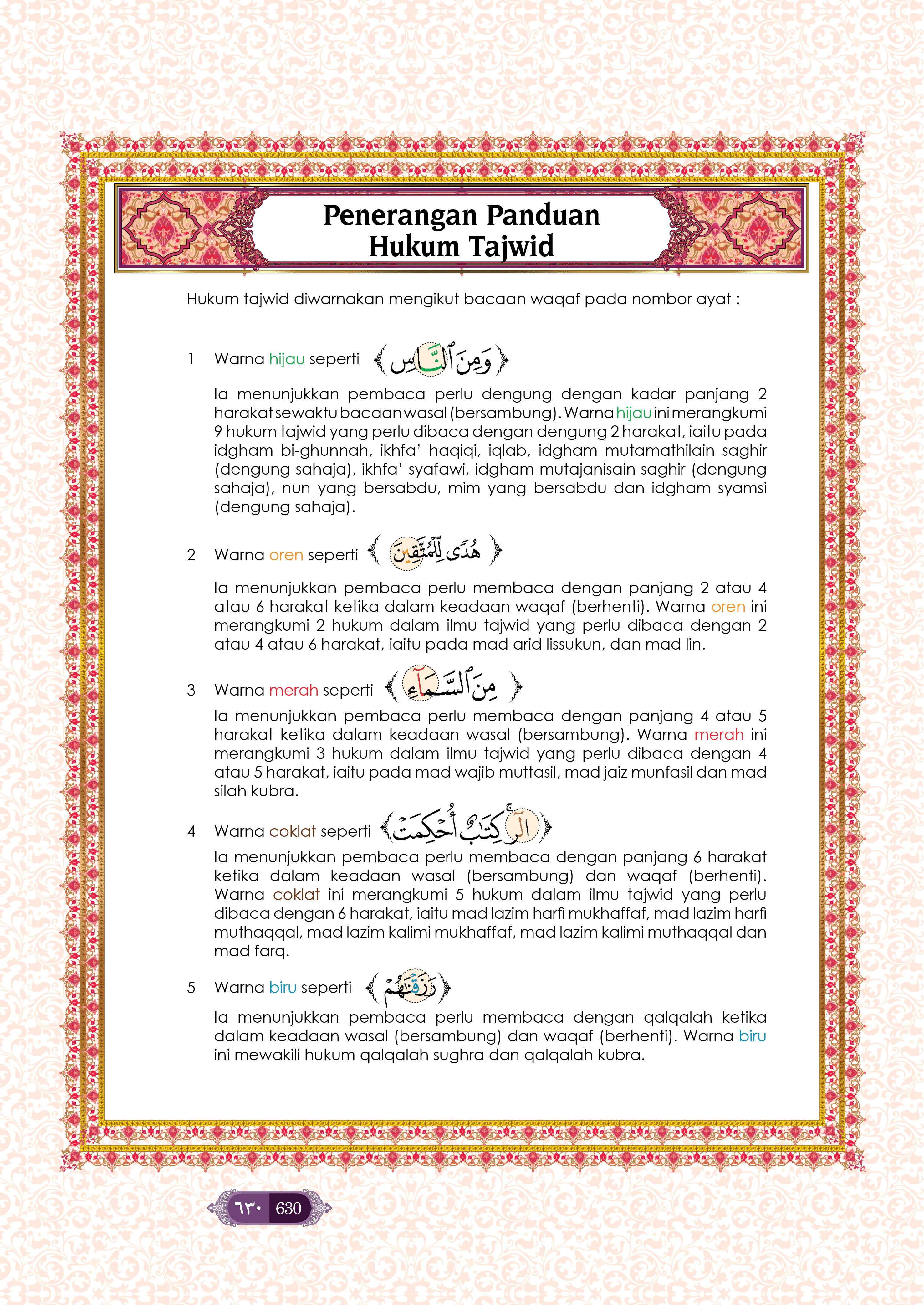 Al-Quran Al-Karim Tajwid Dan Waqaf & Ibtida’ An-Nibras Berserta Hukum Dan Rujukan (B4) - (TBAQ1047)
