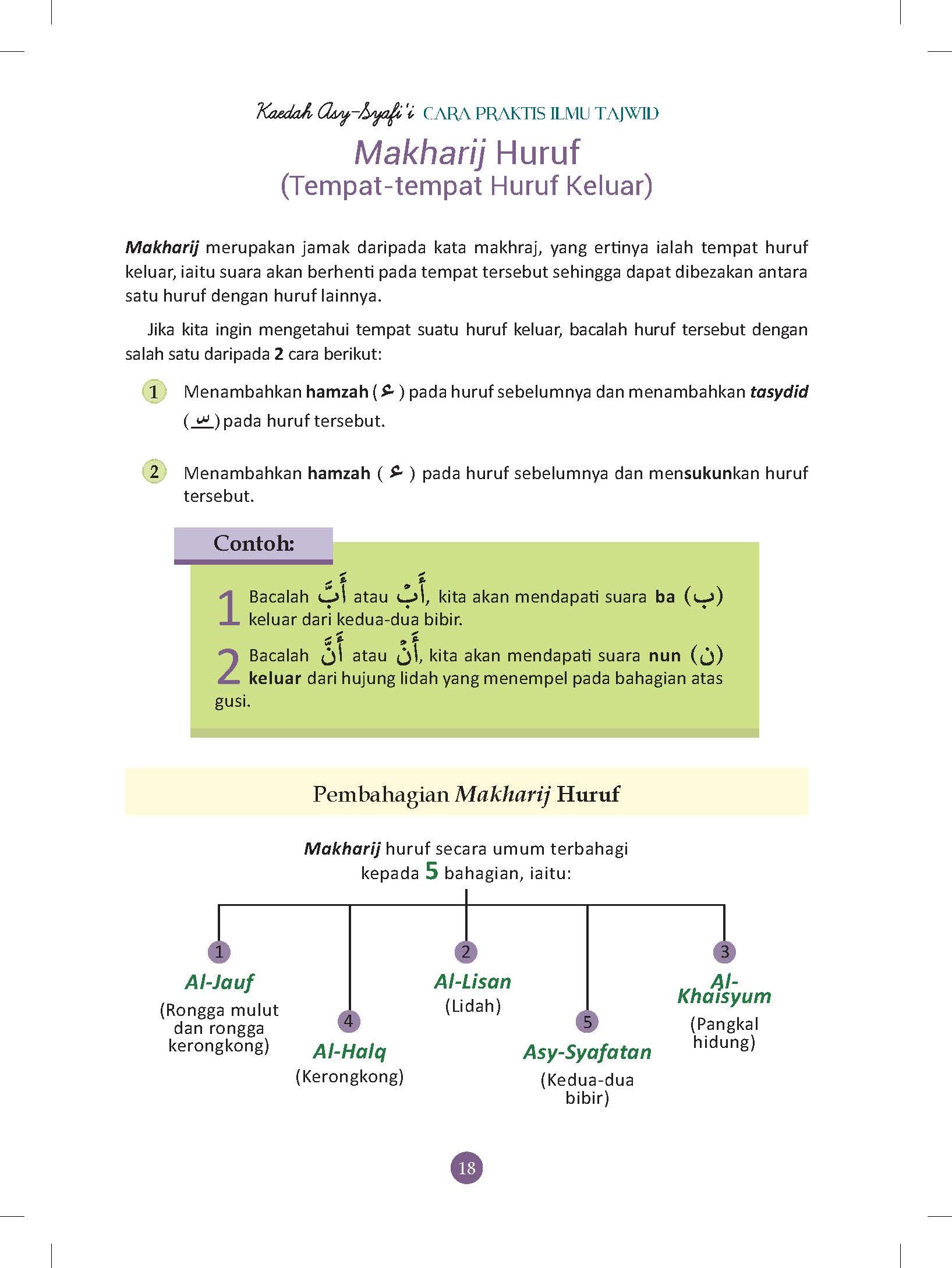 Kaedah Asy Syafi'i - Cara Praktis Ilmu Tajwid - (TBBK1544)