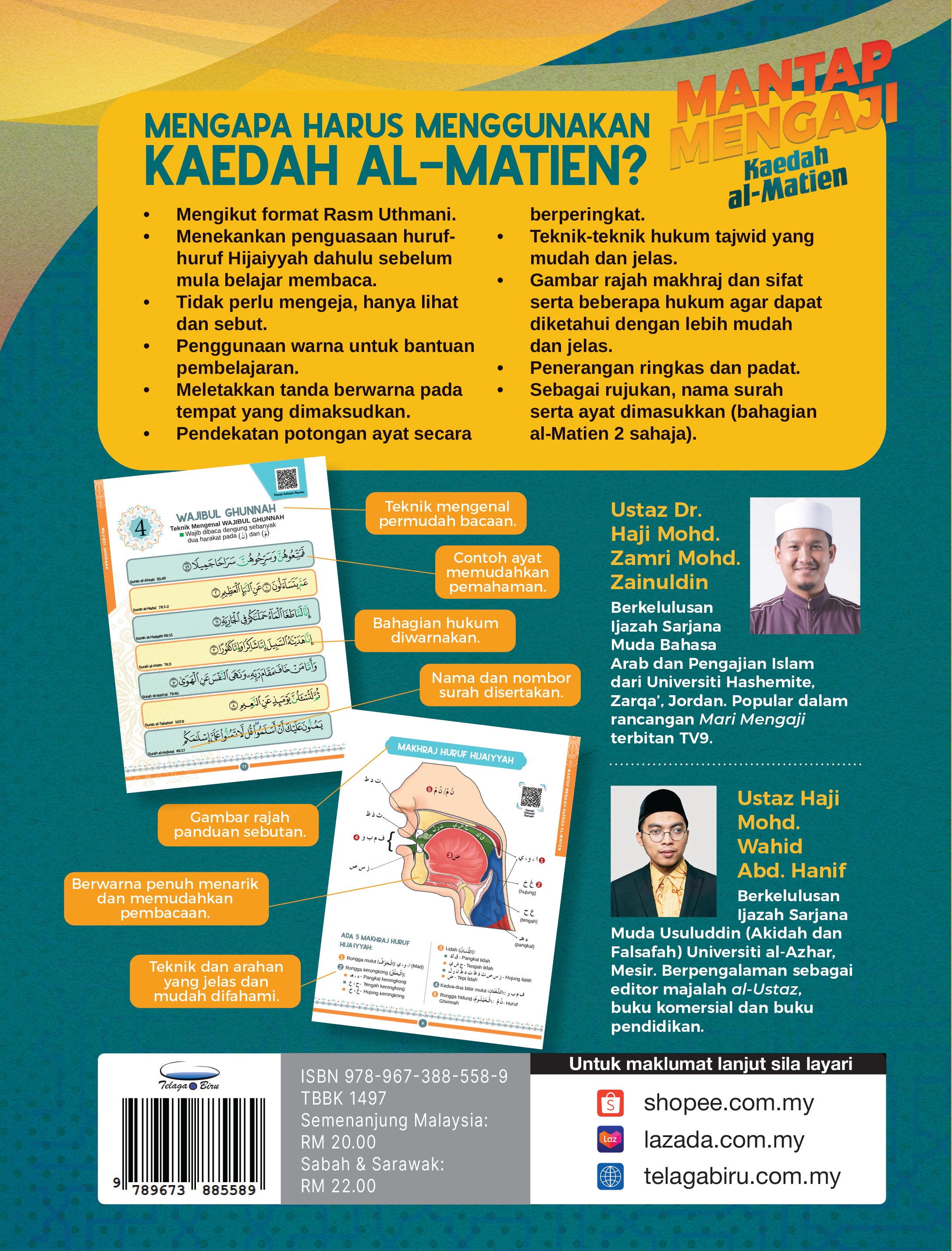 Mantap Mengaji : Kaedah Al-Matien - (TBBK1497)
