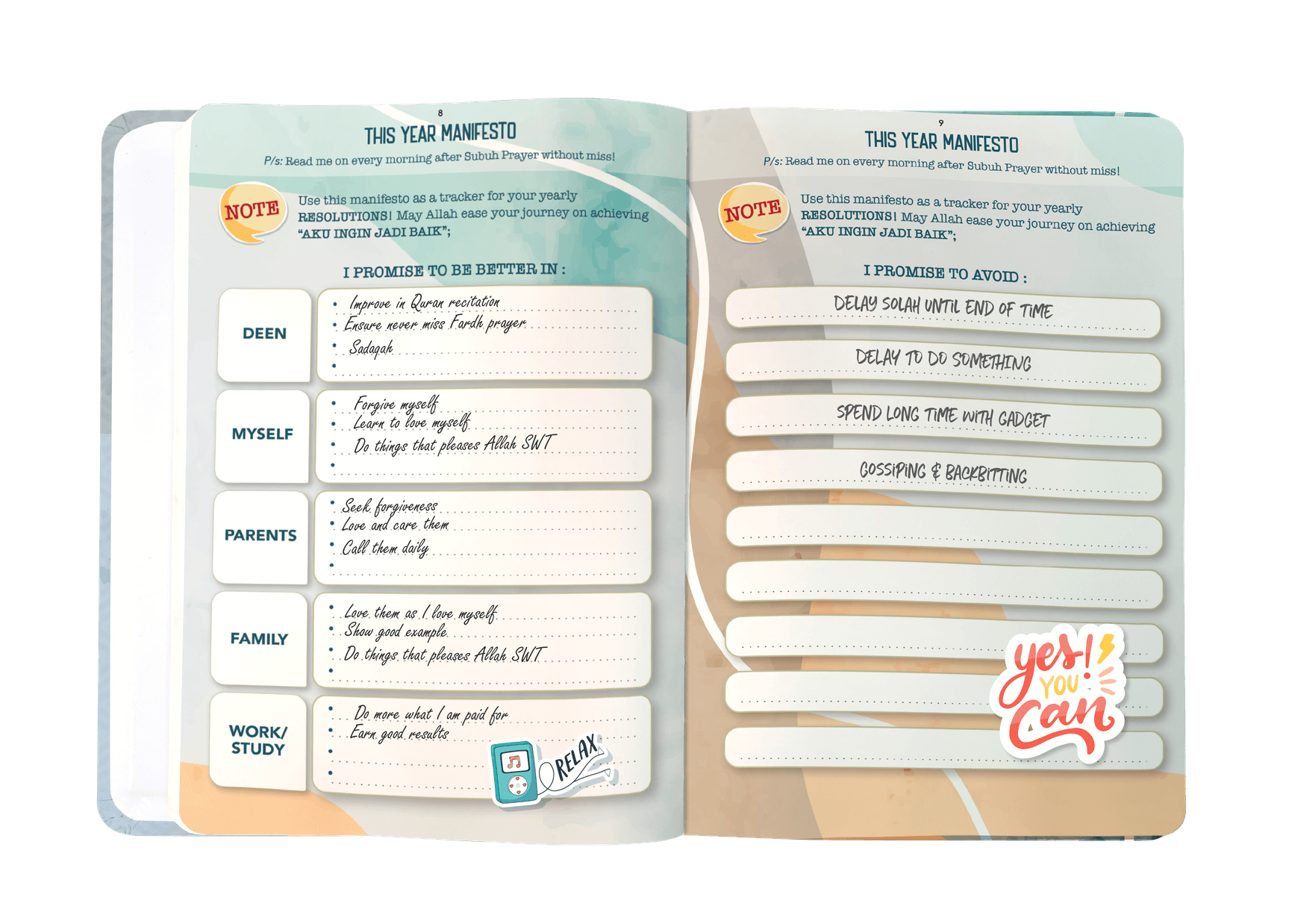Planner Aku Ingin Jadi Baik - (TBTC1001)