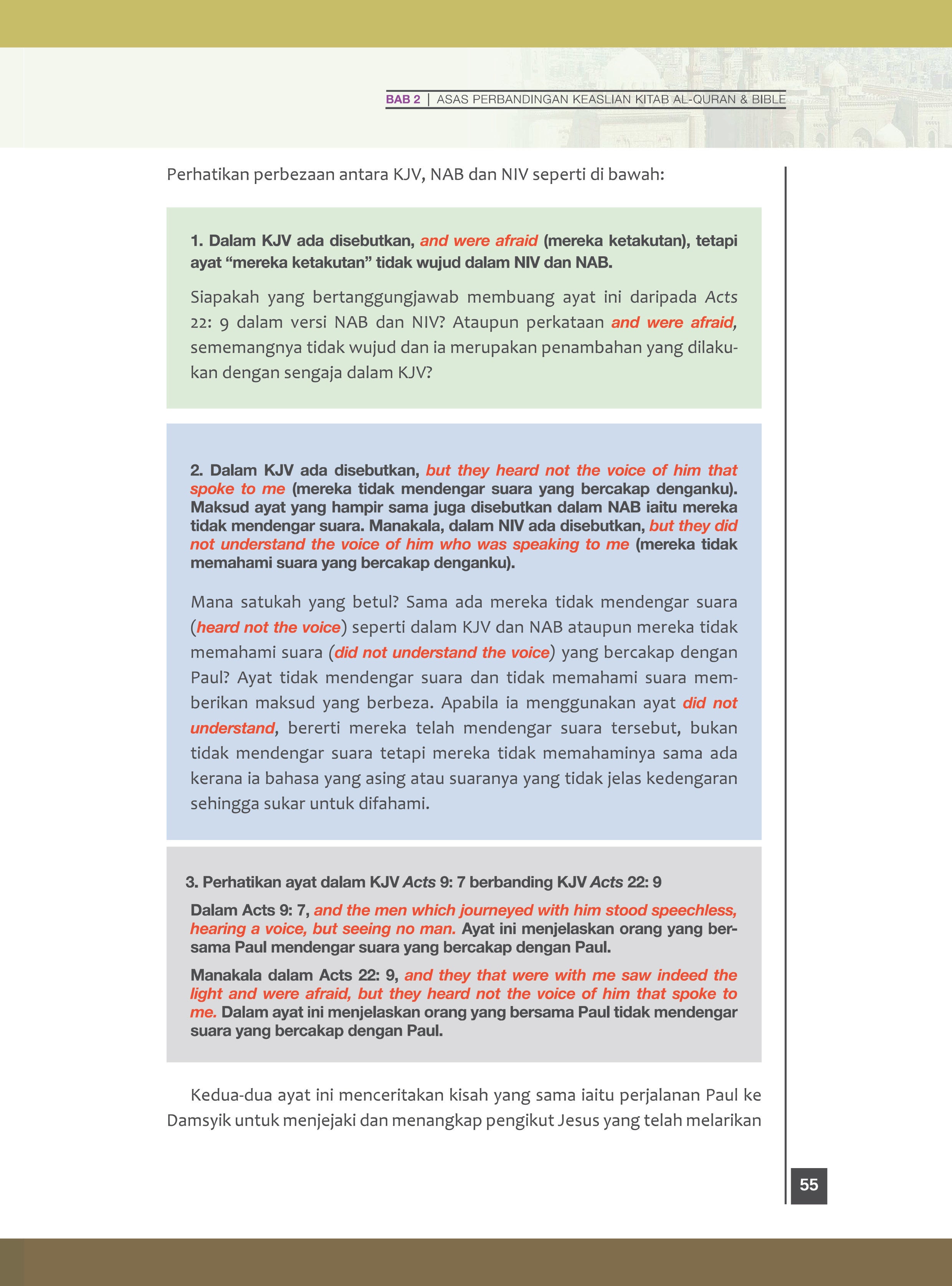 Perbandingan Agama Islam & Kristian - (TBBK1493)