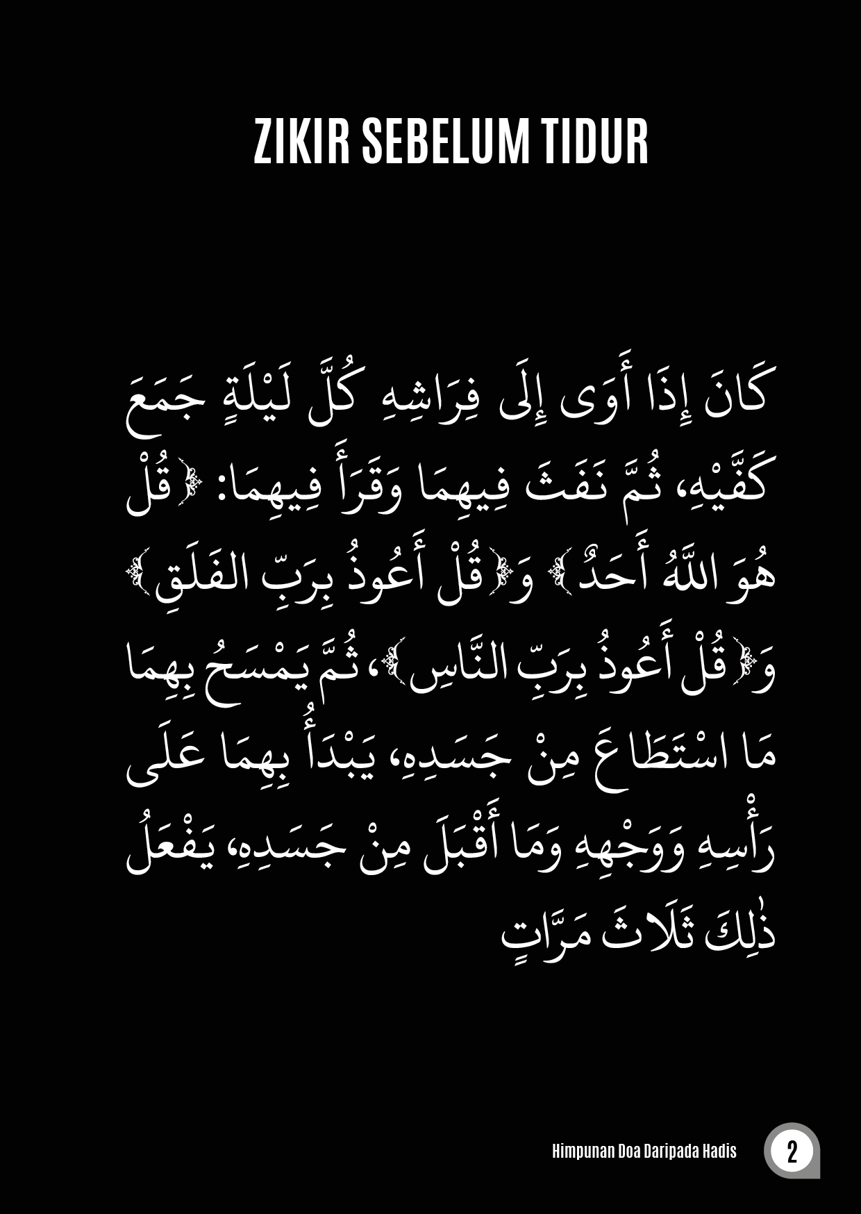 Himpunan Doa-Doa Daripada Hadis Nabi - (TBAQ1081)