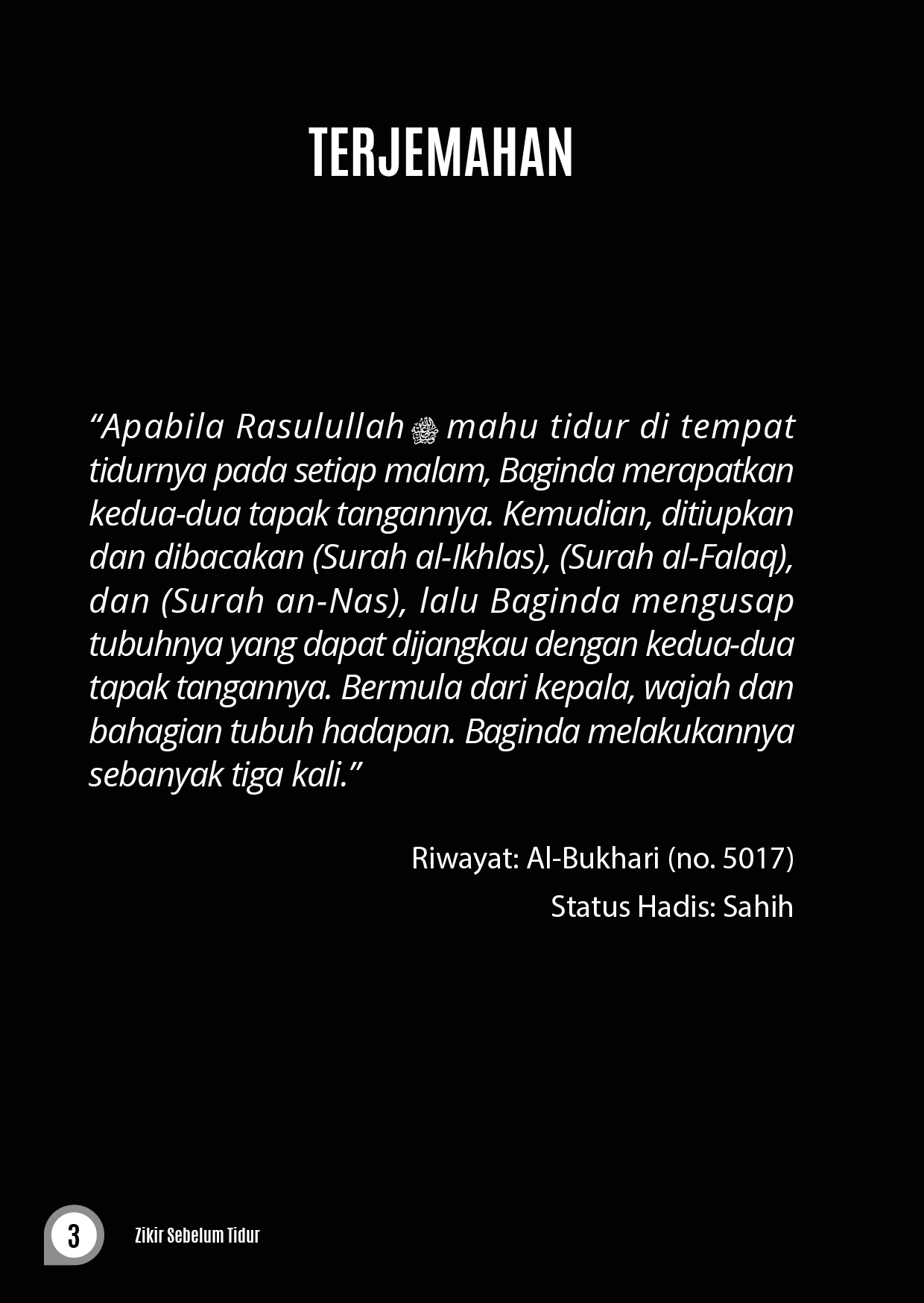 Himpunan Doa-Doa Daripada Hadis Nabi - (TBAQ1081)