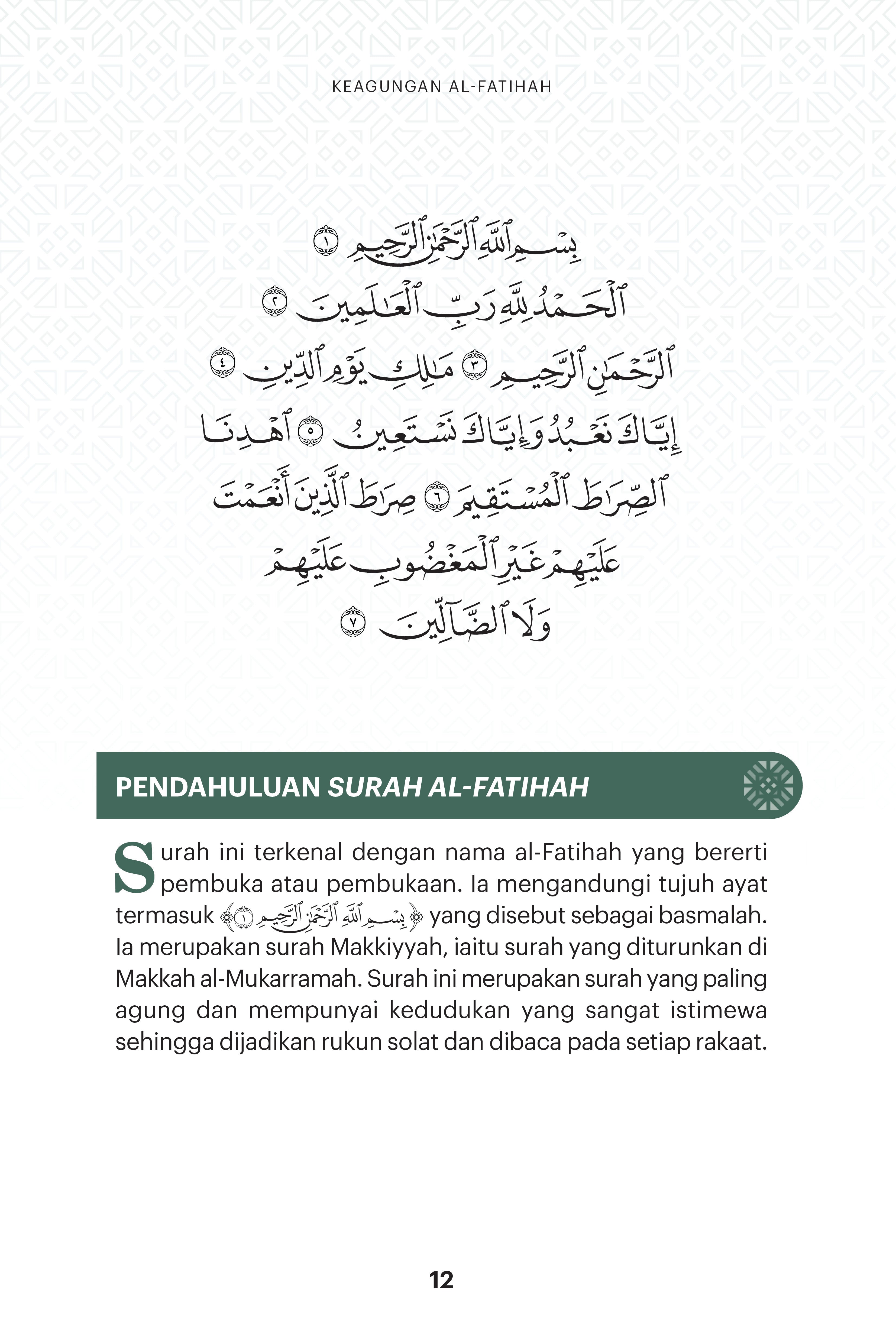Keagungan Al-Fatihah - (TBBK1618)