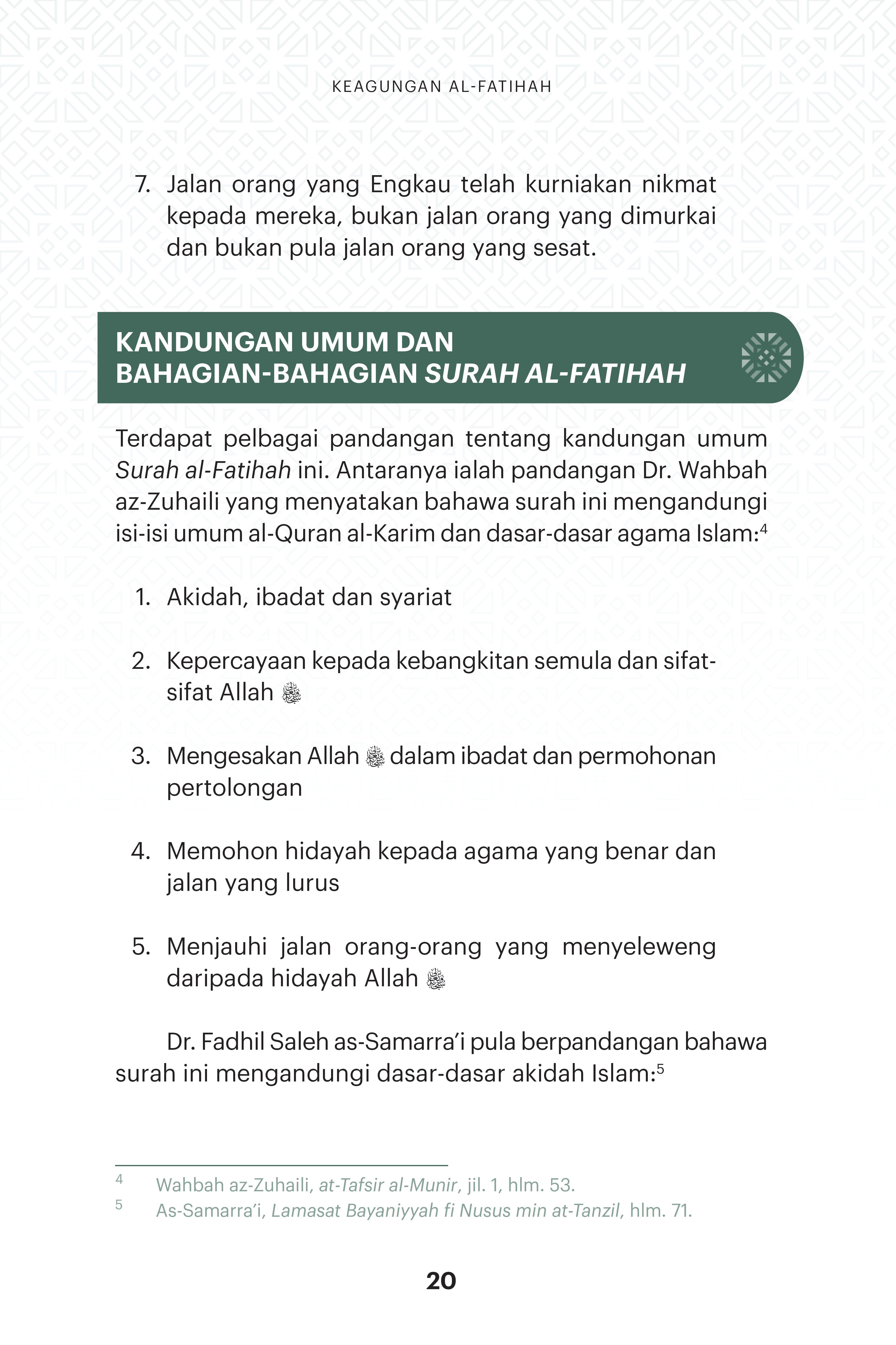 Keagungan Al-Fatihah - (TBBK1618)