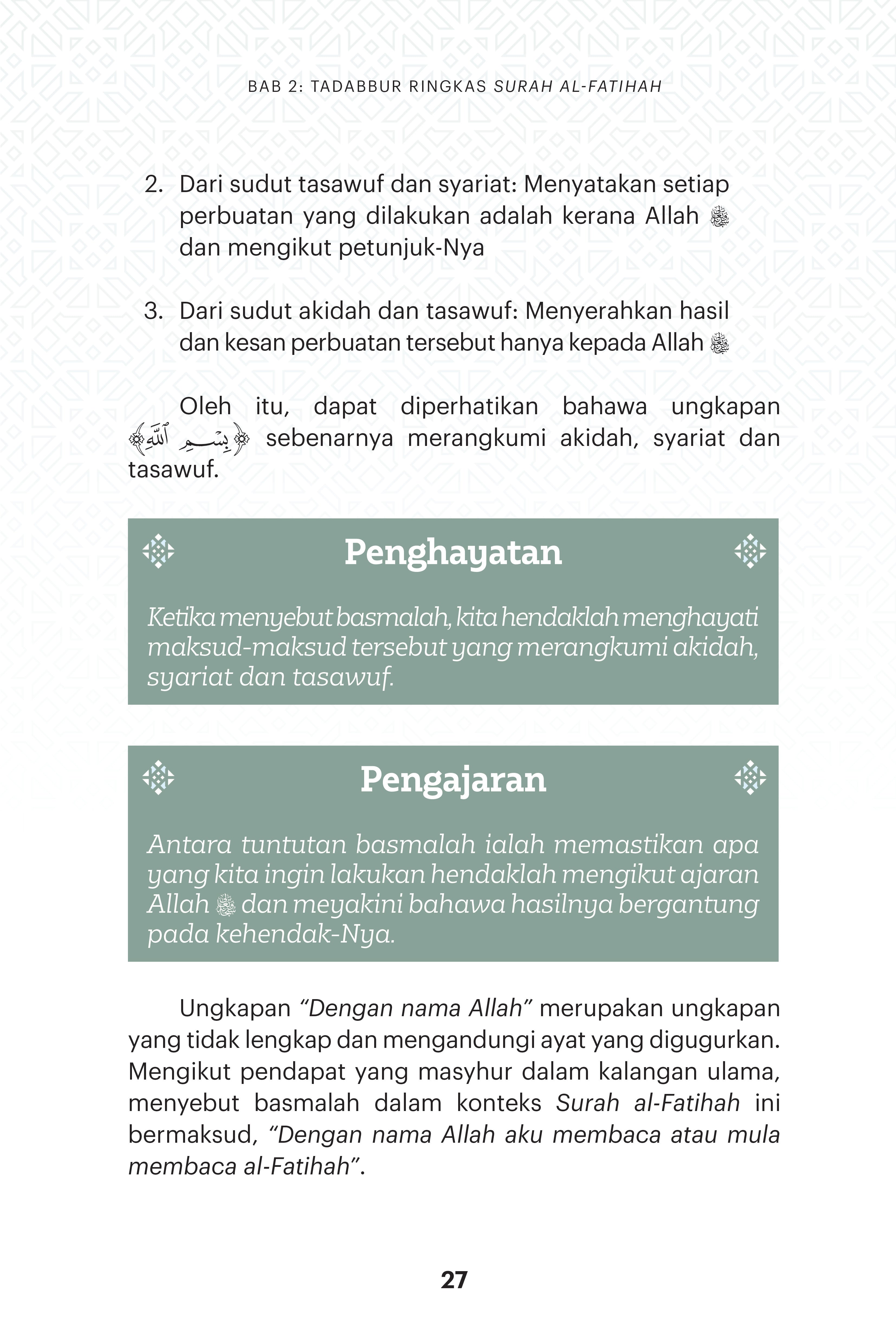 Keagungan Al-Fatihah - (TBBK1618)