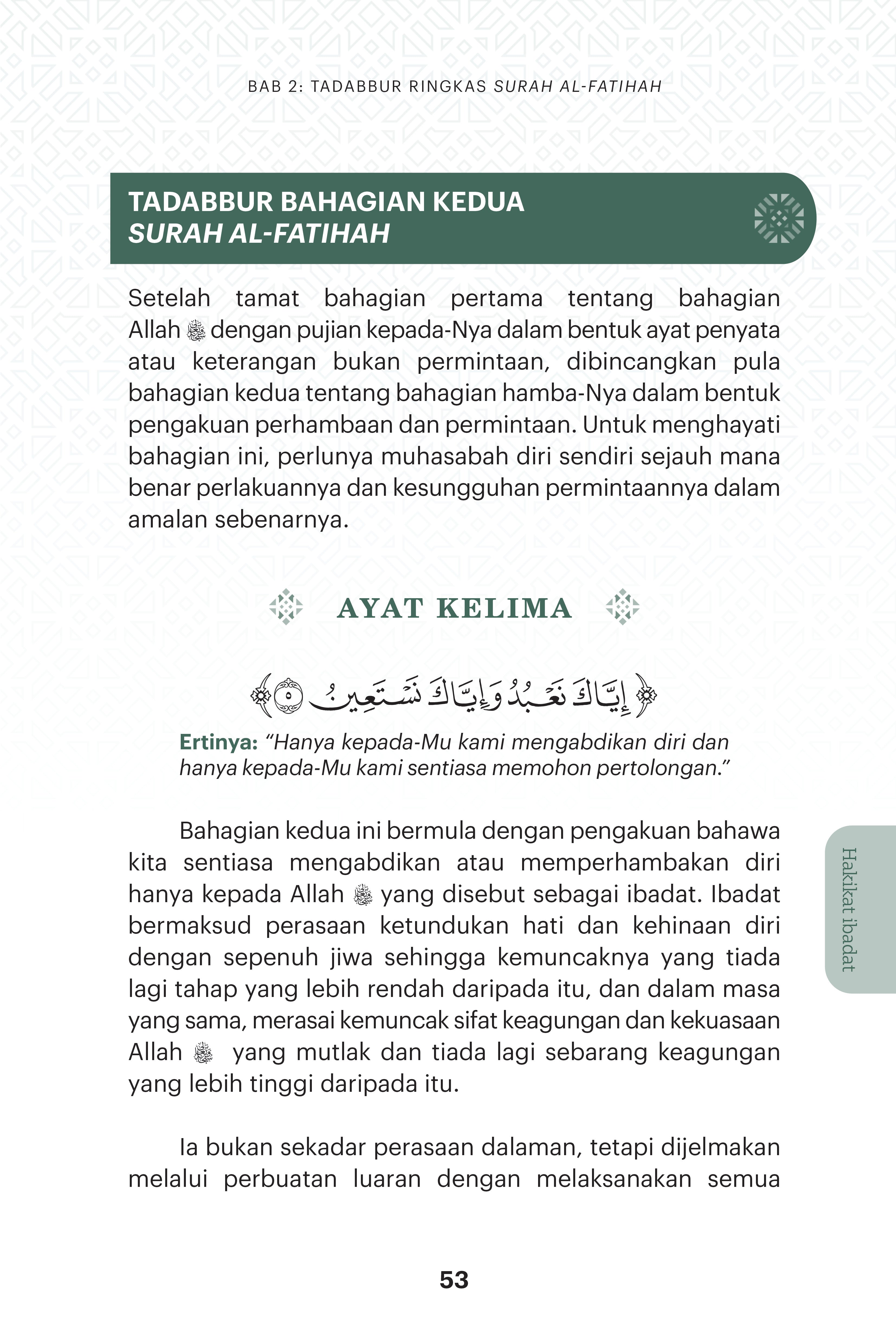Keagungan Al-Fatihah - (TBBK1618)