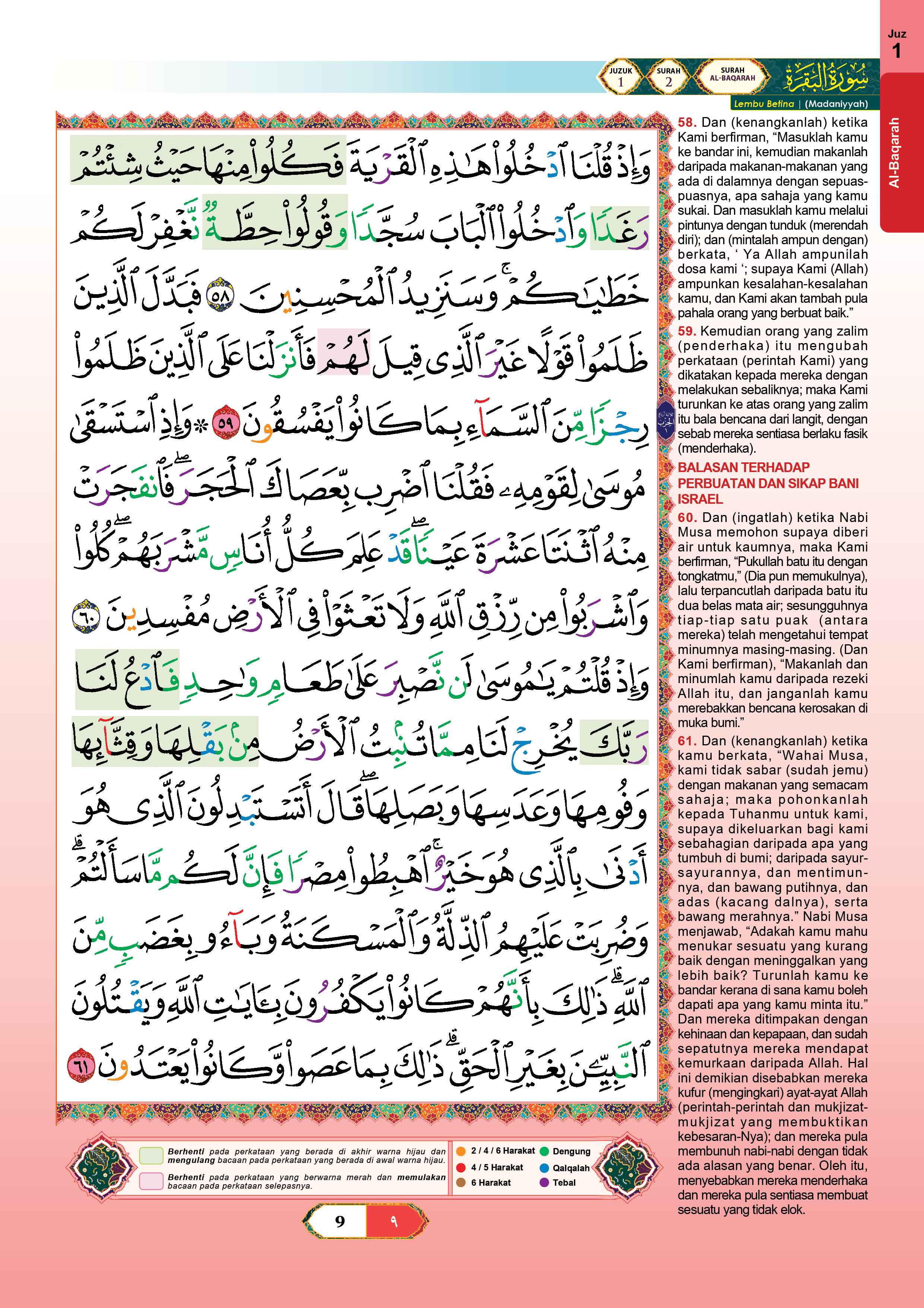 Al-Quran Al-Karim Tajwid & Terjemahan Syamil Dengan Panduan Waqaf & Ibtida’ (A4) - (TBAQ1071)