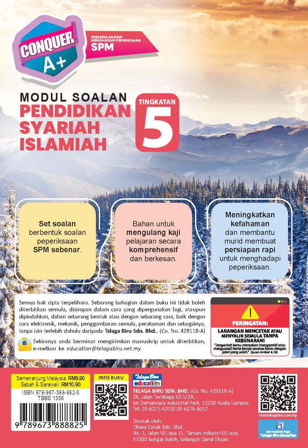 Conquer A+ Modul Soalan Pendidikan Syariah Islamiah Tingkatan 5 - (TBBS1356)