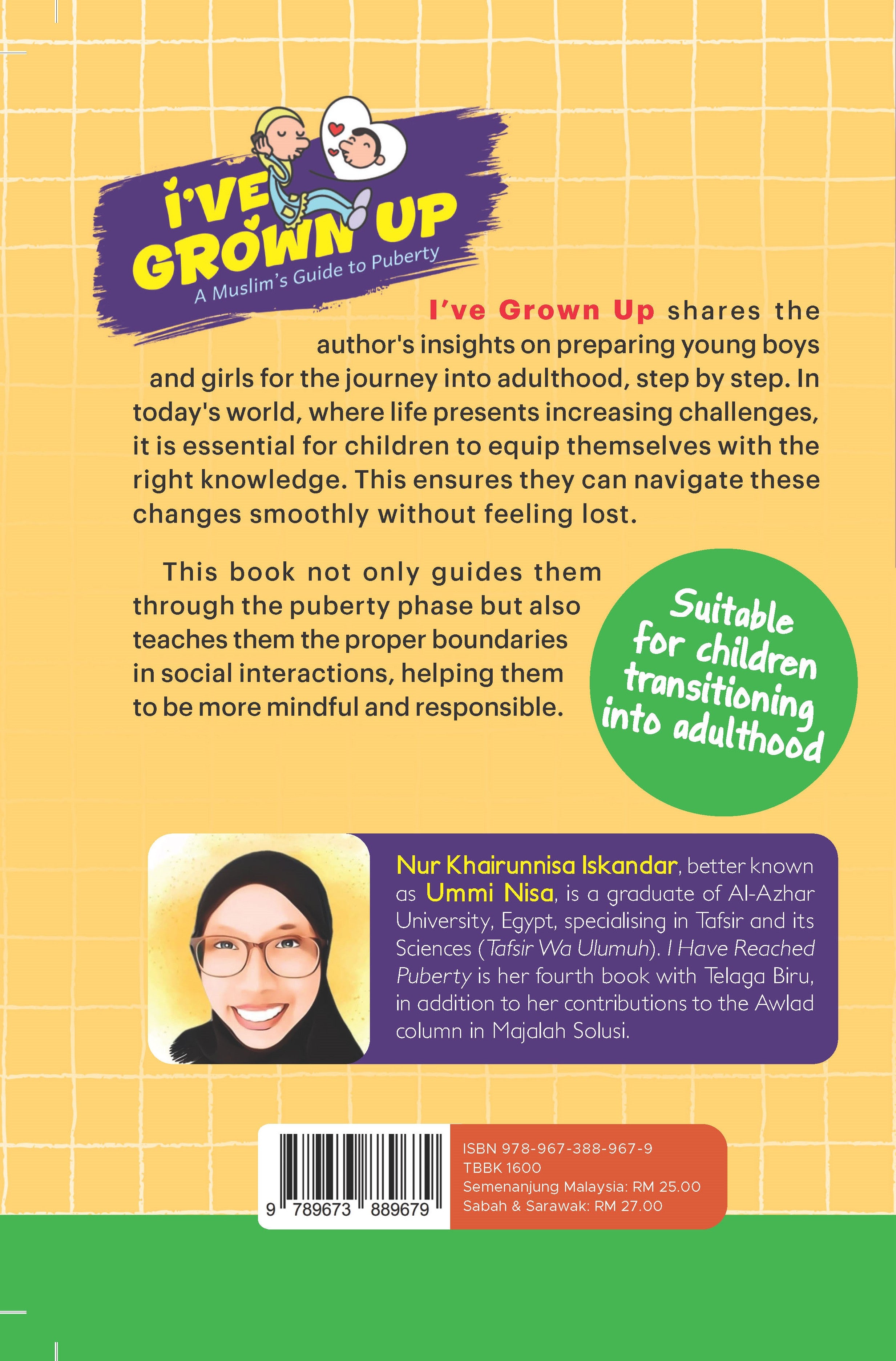 I’ve Grown Up: A Muslim’s Guide To Puberty - (TBBK1600)