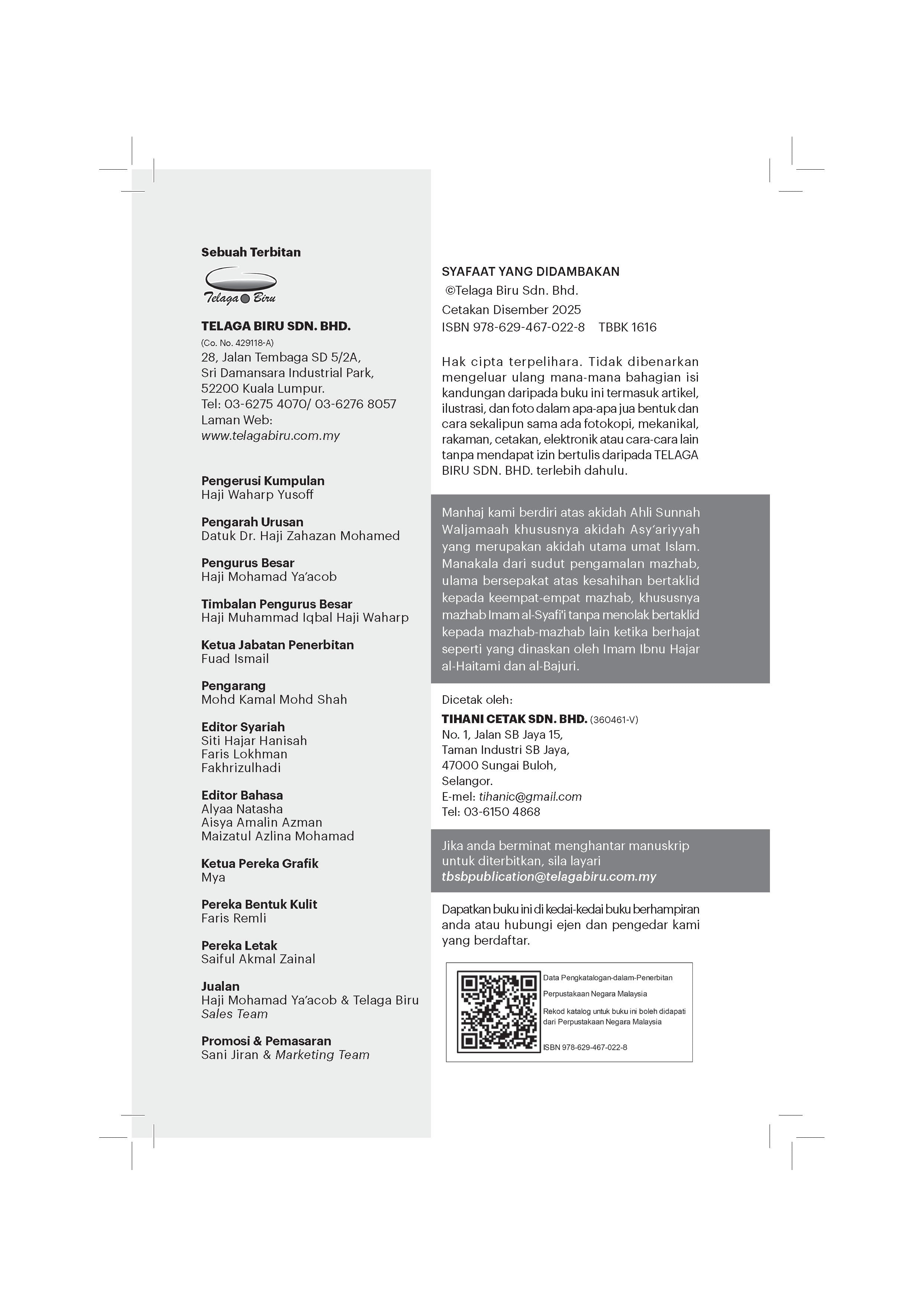 Syafaat Yang Didambakan - (TBBK1616)