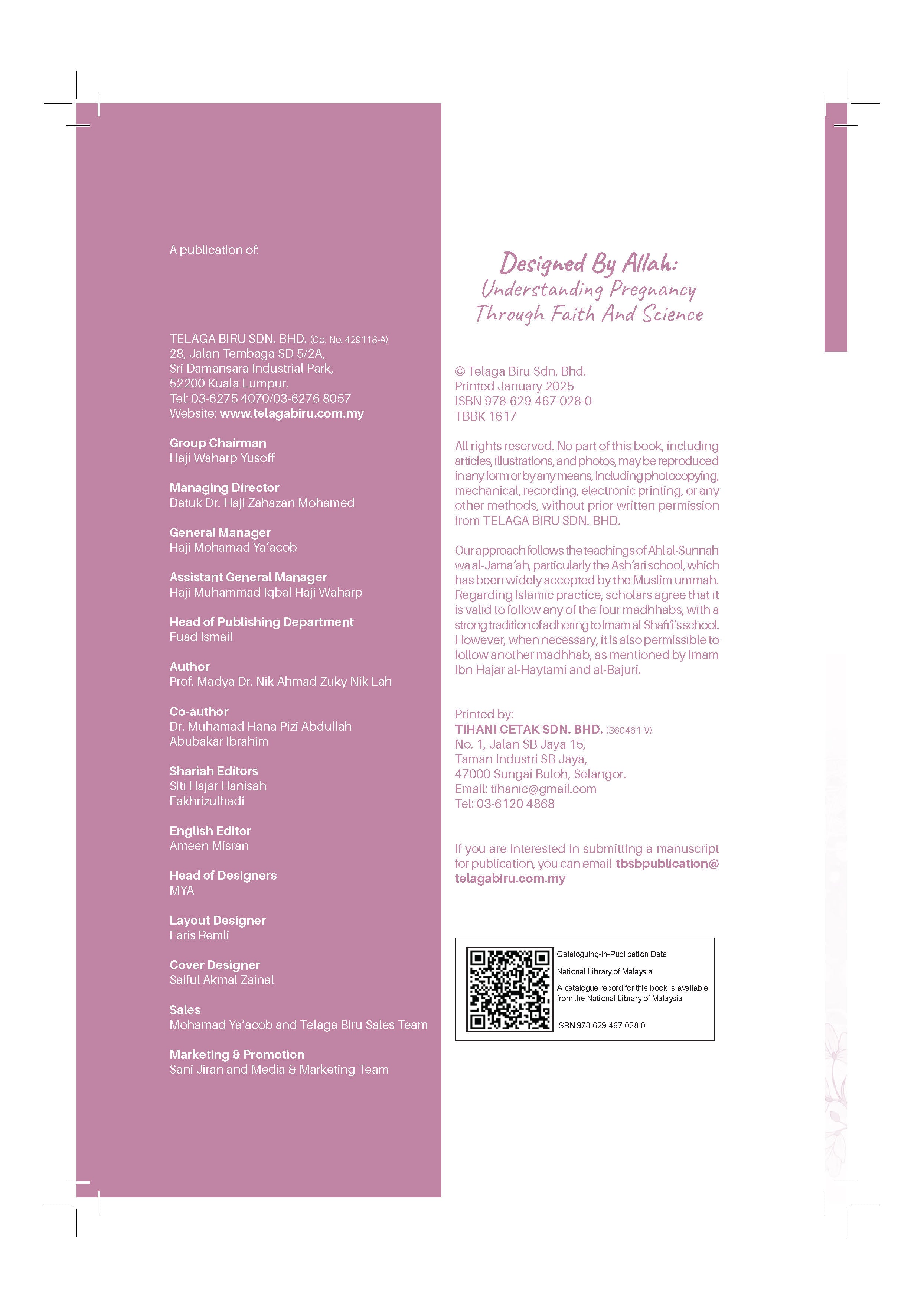 Designed By Allah: Understanding Pregnancy Through Faith And Science - (TBBK1617)