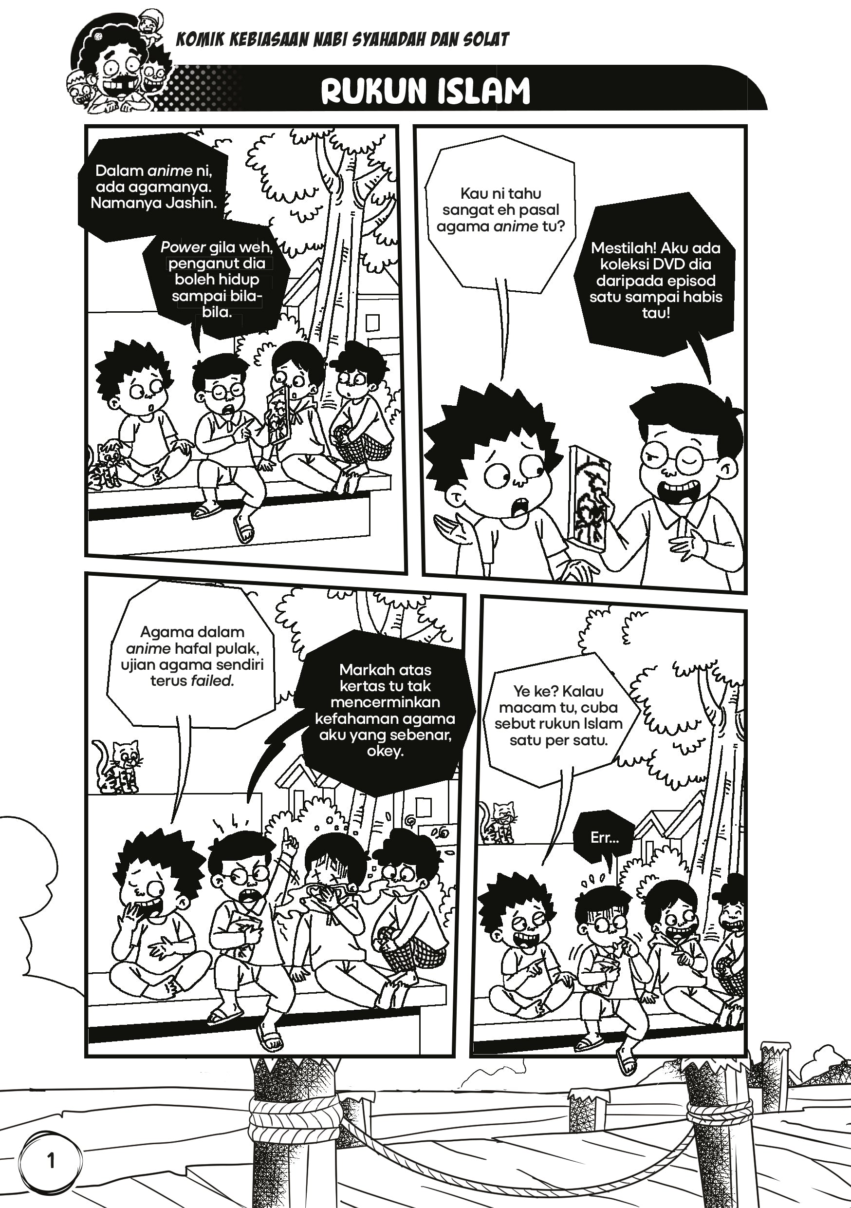 Komik Kebiasaan Nabi Syahadah dan Solat - (TBKIDS0037)