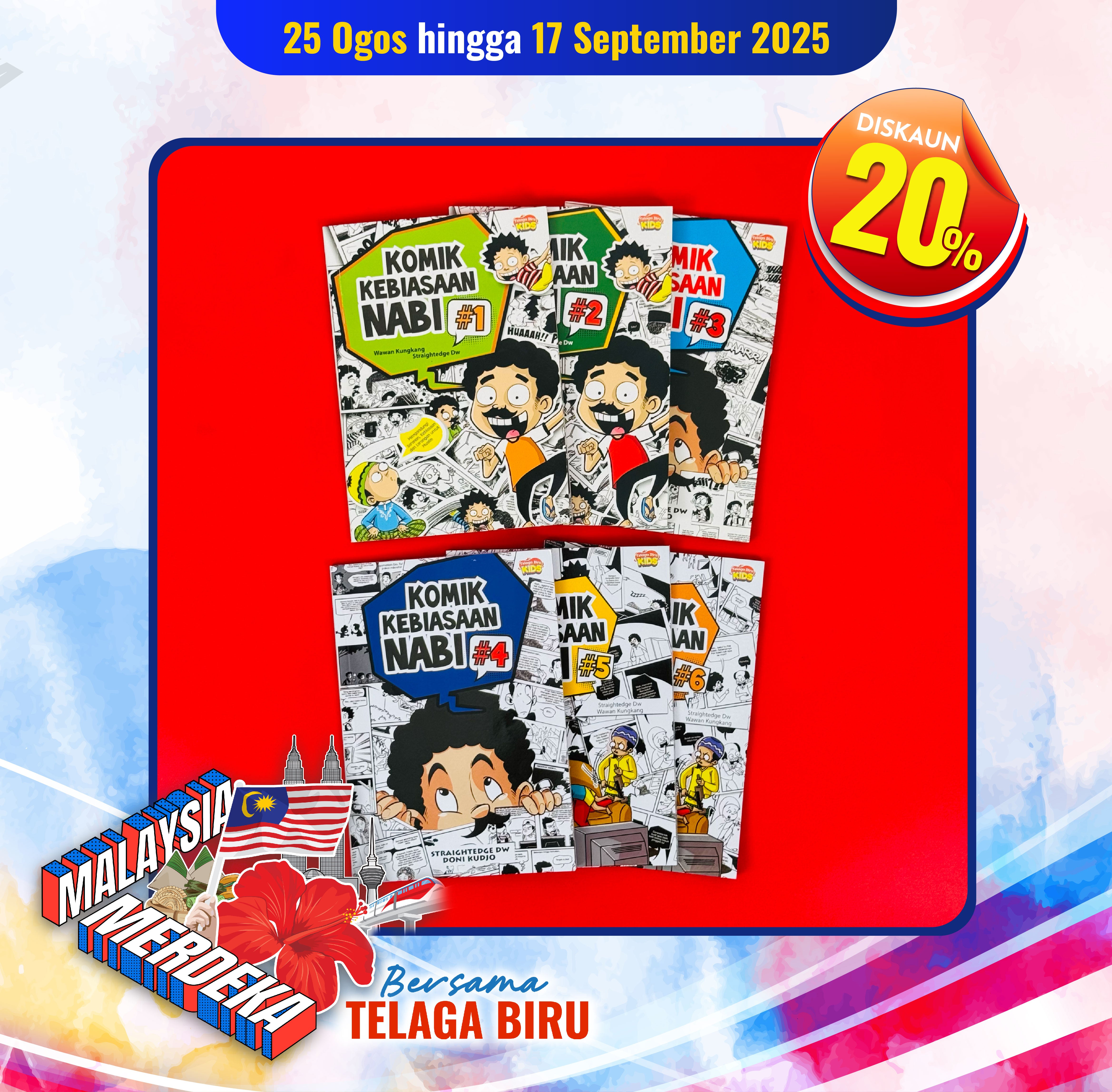Kombo Set Komik Kebiasaan Nabi 1-6