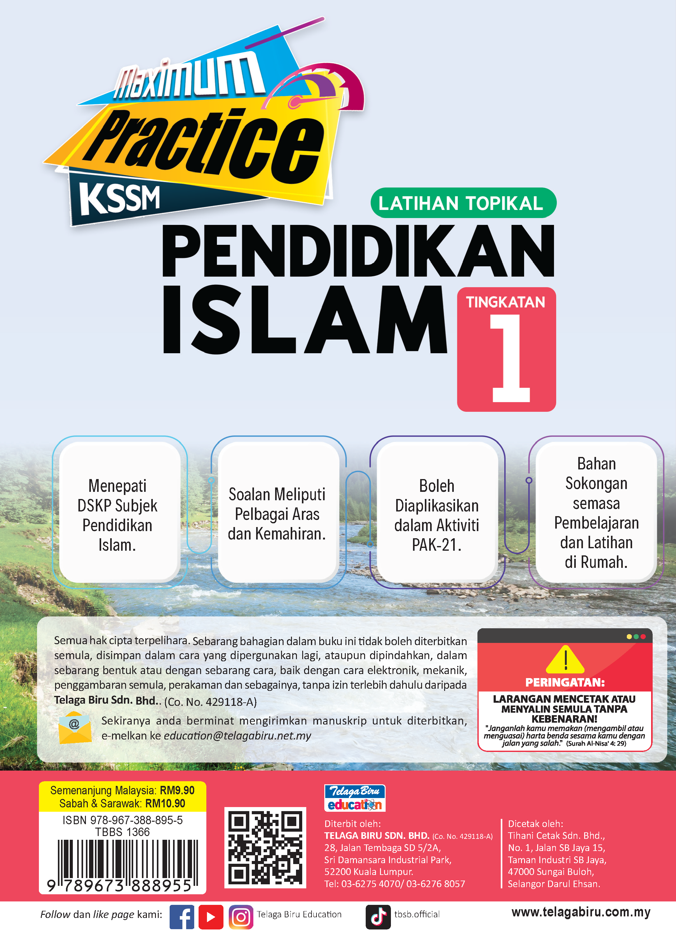 Maximum Practice Latihan Topikal Pendidikan Islam Tingkatan 1 - (TBBS1366)