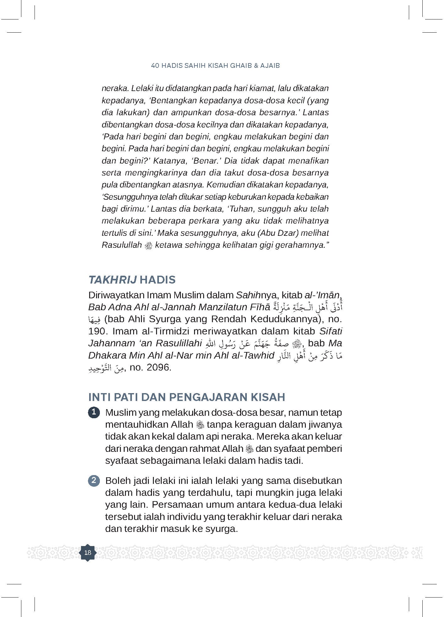 40 Hadis Sahih Kisah Ghaib &amp; Ajaib - (TBBK1474A)