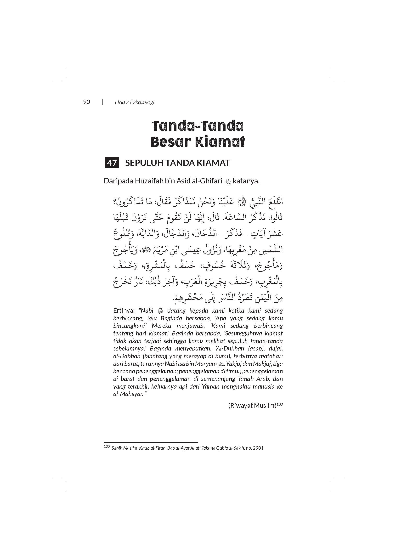 Hadis Eskatologi Kiamat - (TBBK1591)