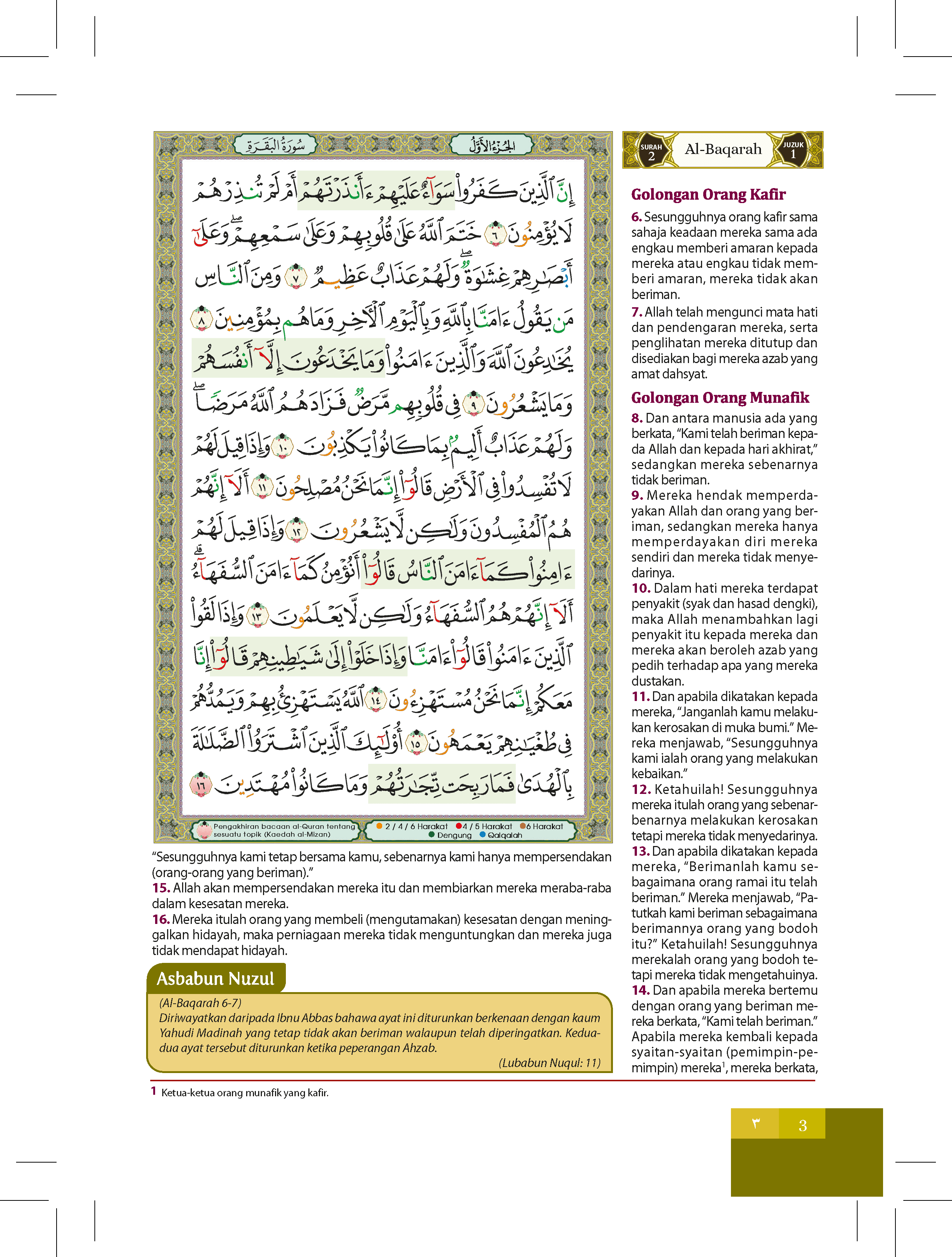 Al-Quran Al-Karim Tajwid & Terjemahan Al-Kamil Dengan Panduan Waqaf & Ibtida’ (A6) - (TBAQ1036A)