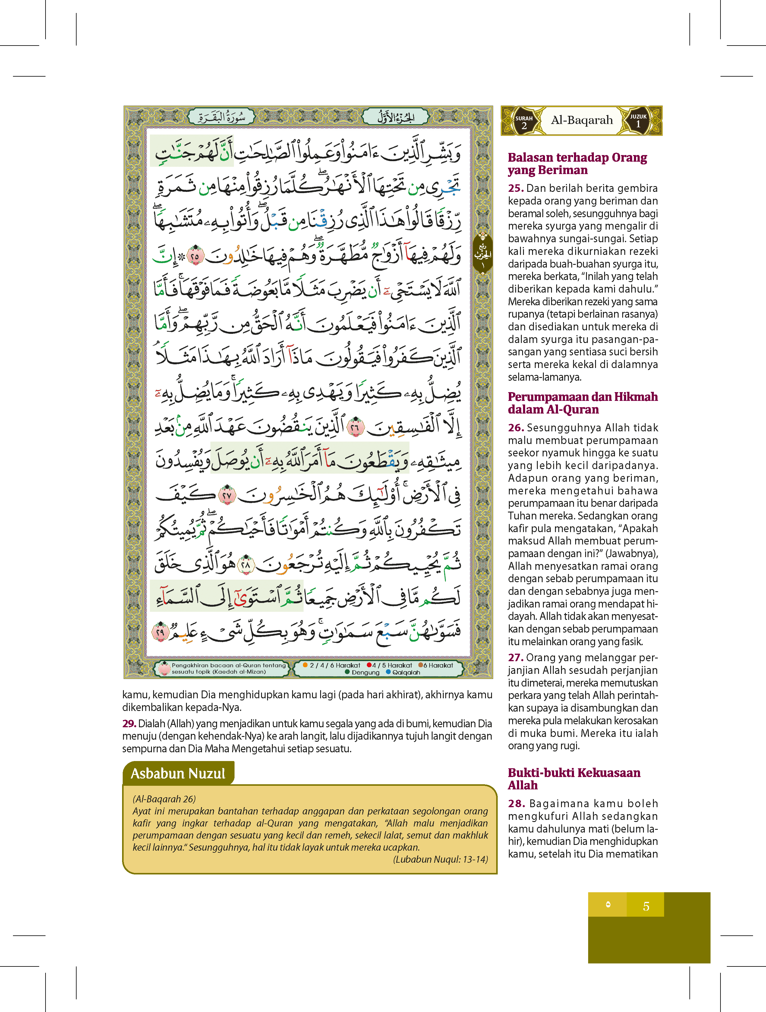 Al-Quran Al-Karim Tajwid & Terjemahan Al-Kamil Dengan Panduan Waqaf & Ibtida’ (A6) - (TBAQ1036A)