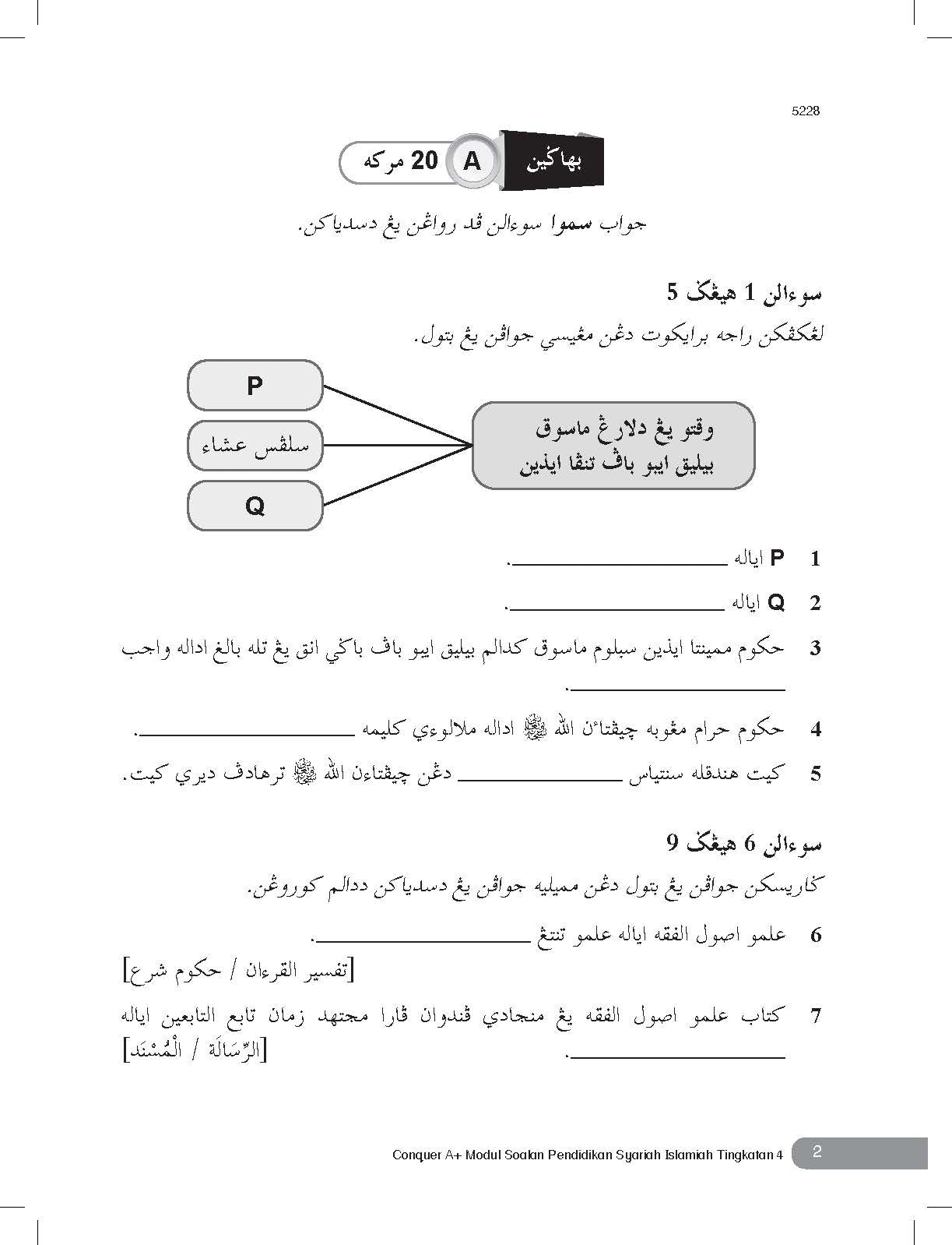 Conquer A+ Modul Soalan Pendidikan Syariah Islamiah Tingkatan 4 - (TBBS1351)