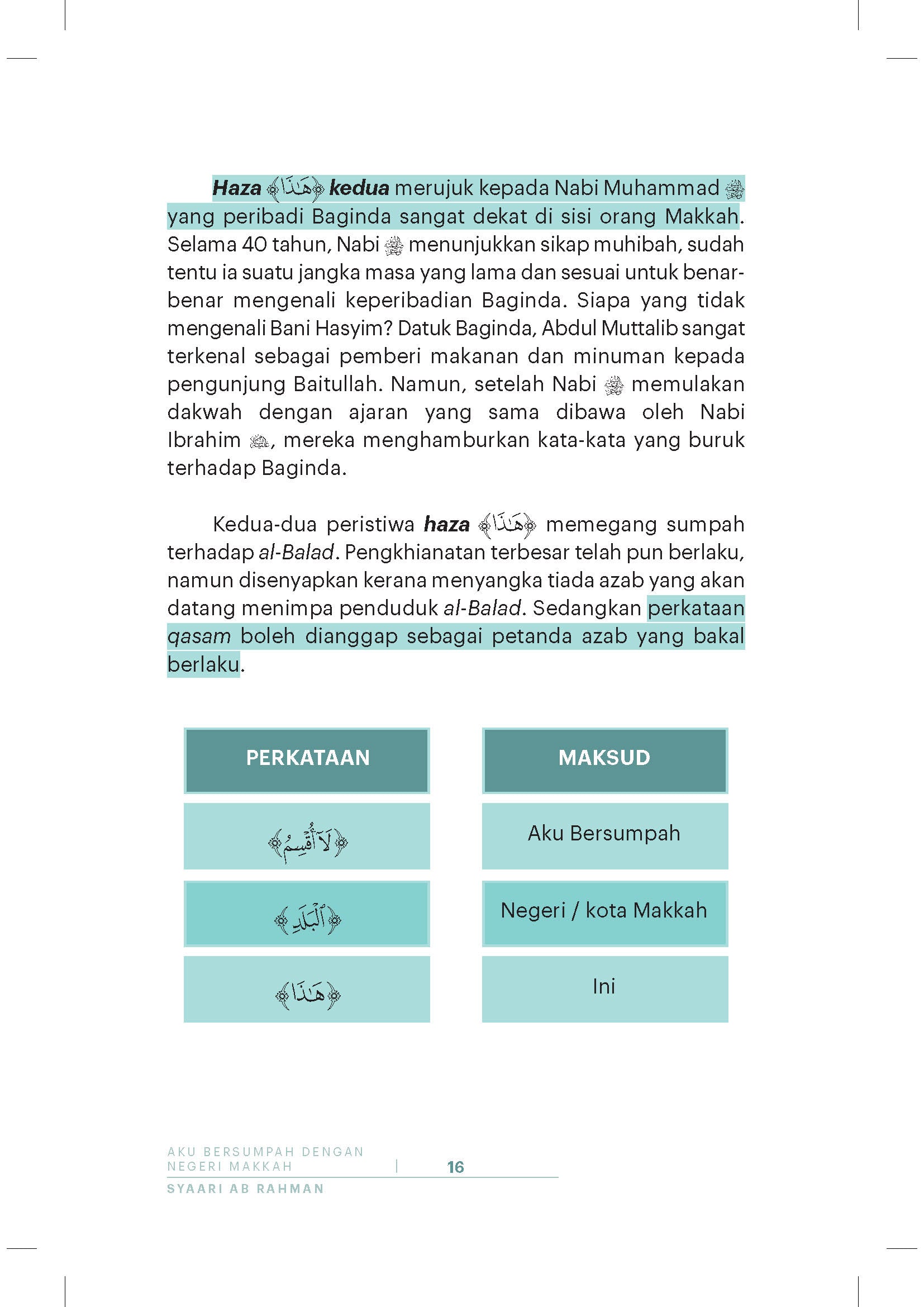 Aku Bersumpah Dengan Negeri Makkah - (TBBK1613)