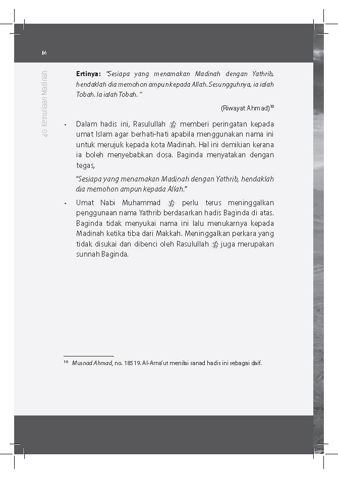 40 Kemuliaan Madinah - (TBBK1615)