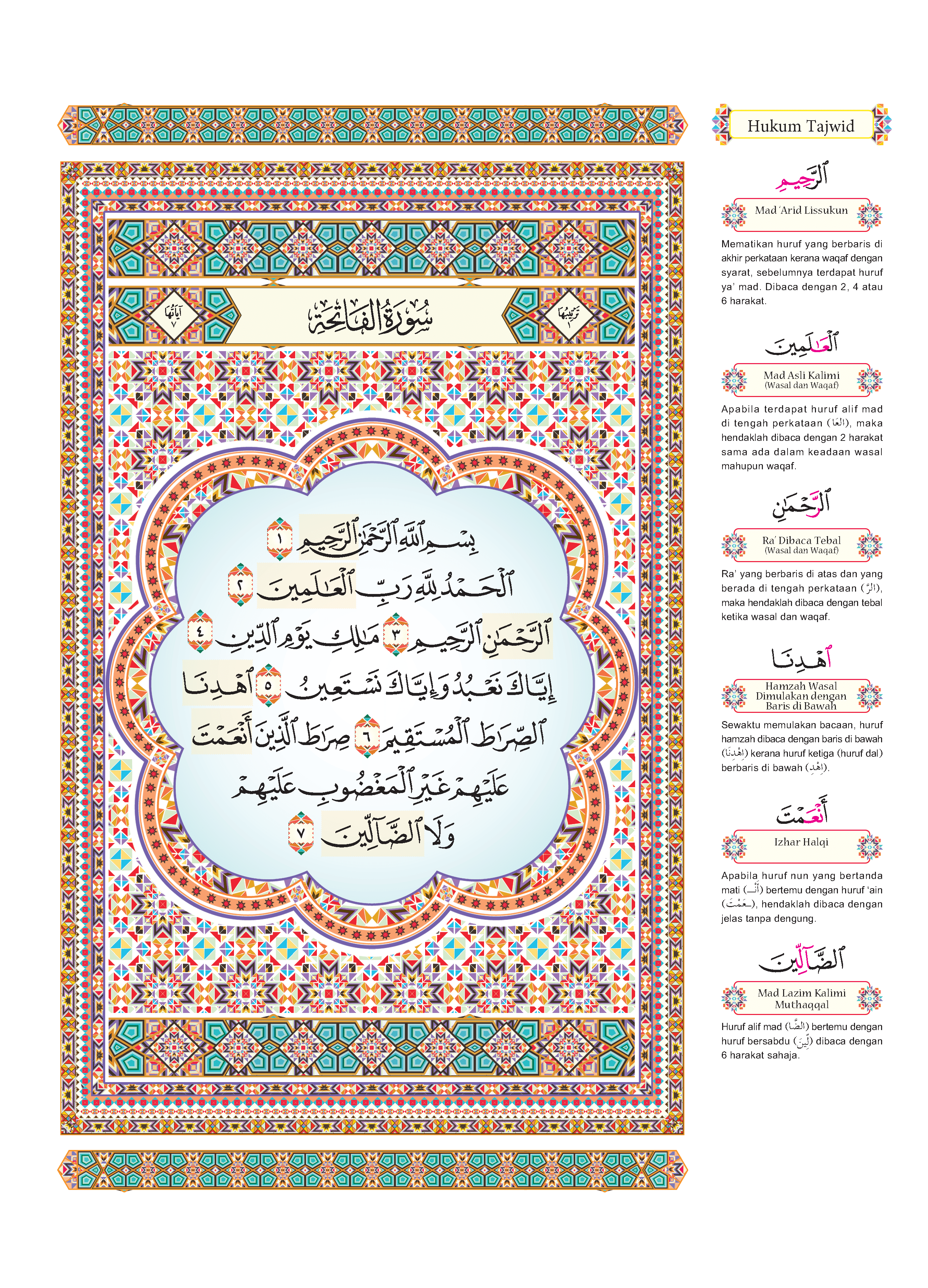 Al-Quran Al-Karim Al-Mujawwad Dengan Panduan Waqaf & Ibtida’ - (TBAQ1062)