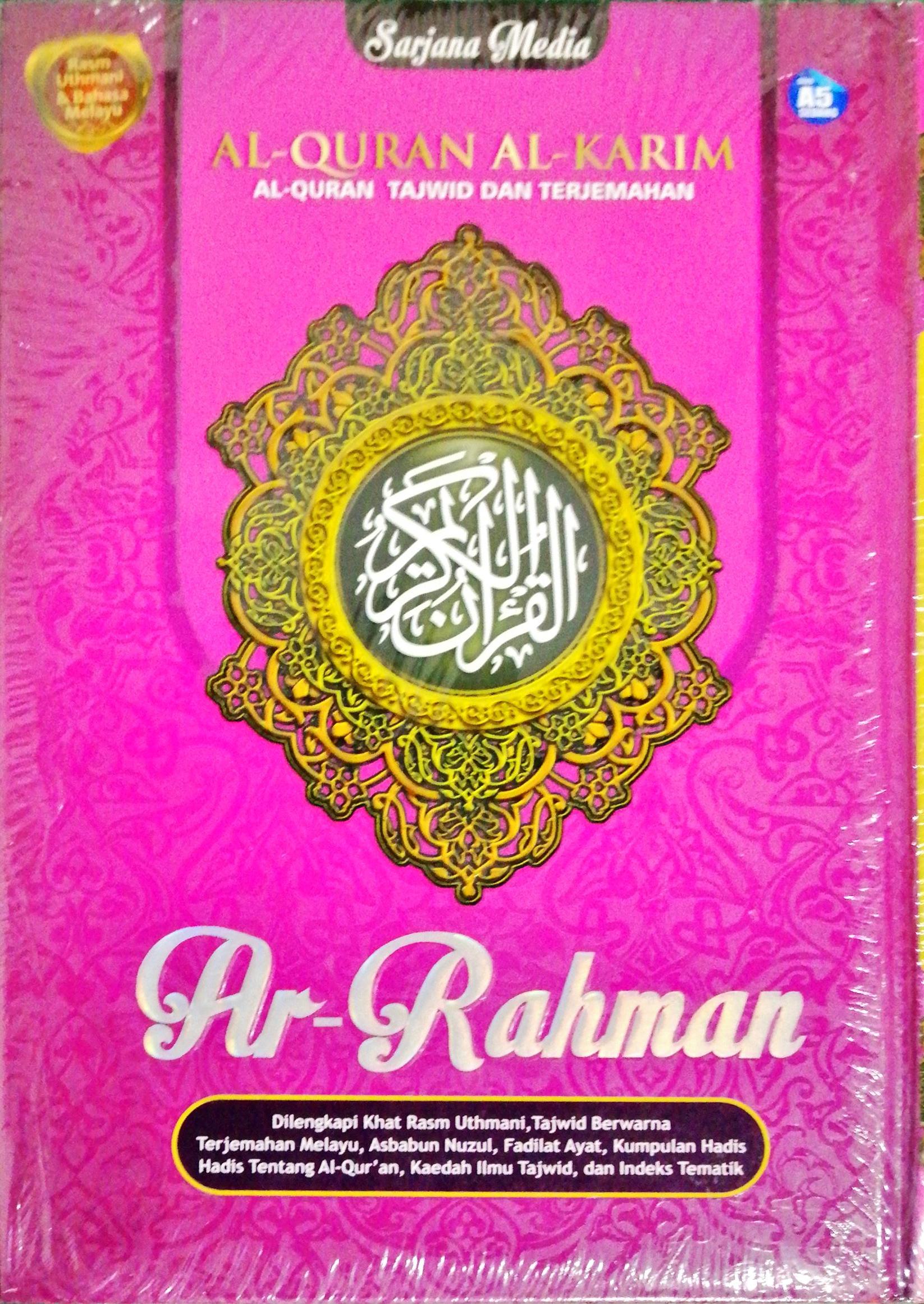 Al-Quran Al-Karim - Al-Quran Tajwid Dan Terjemahan Ar-Rahman (A5) - (TBTP1032)