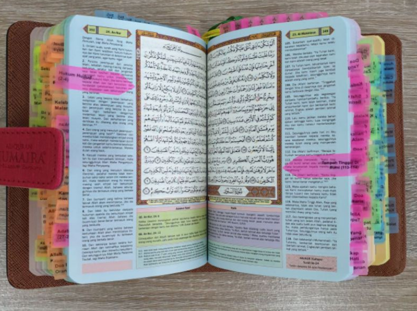 Al-Quran Al-Karim Tajwid Dan Terjemahan Diary Magnet Tagging (A6) - (TBTP1047)