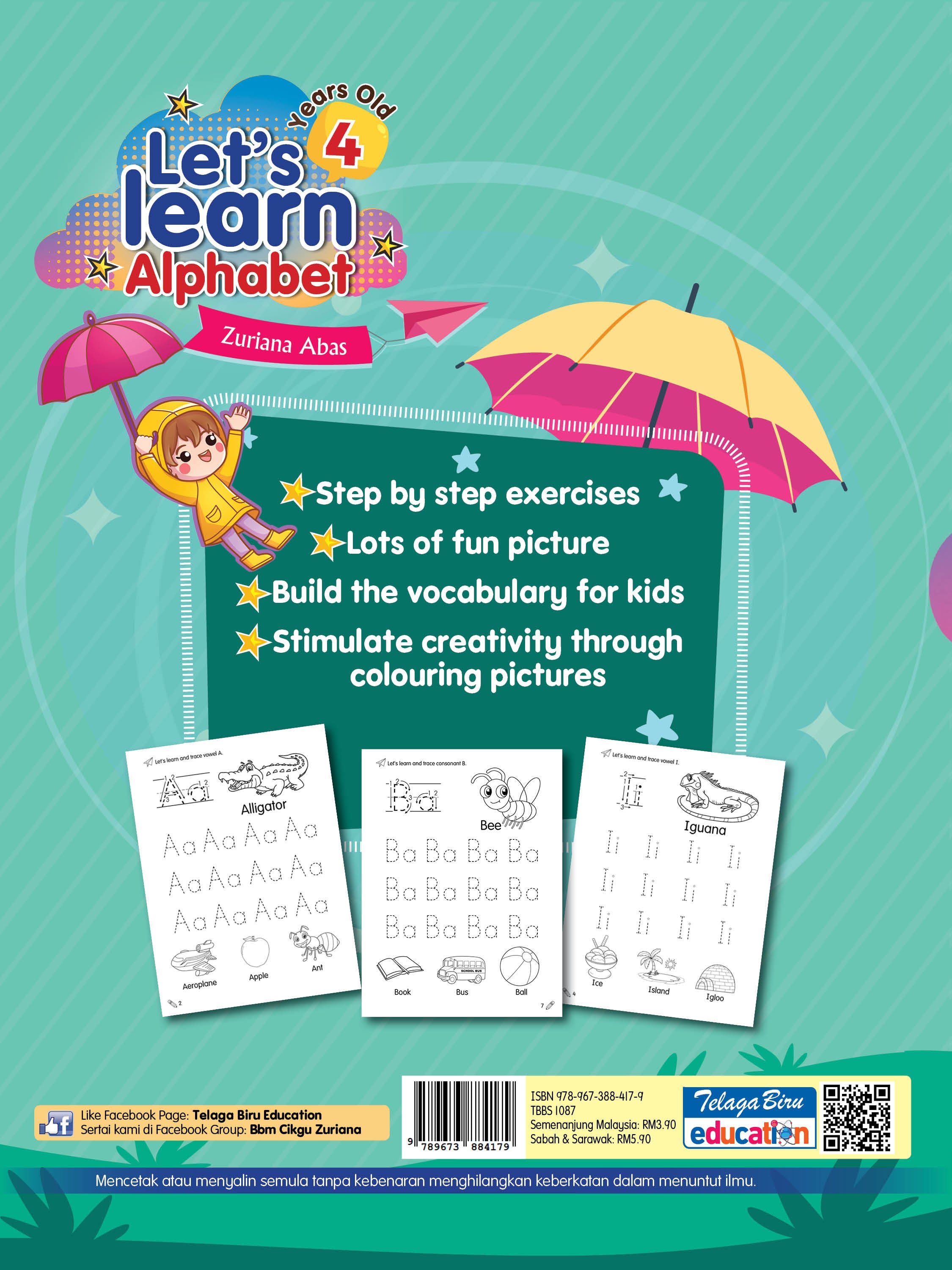 Let's Learn Alphabet 4 Years Old - (TBBS1087)
