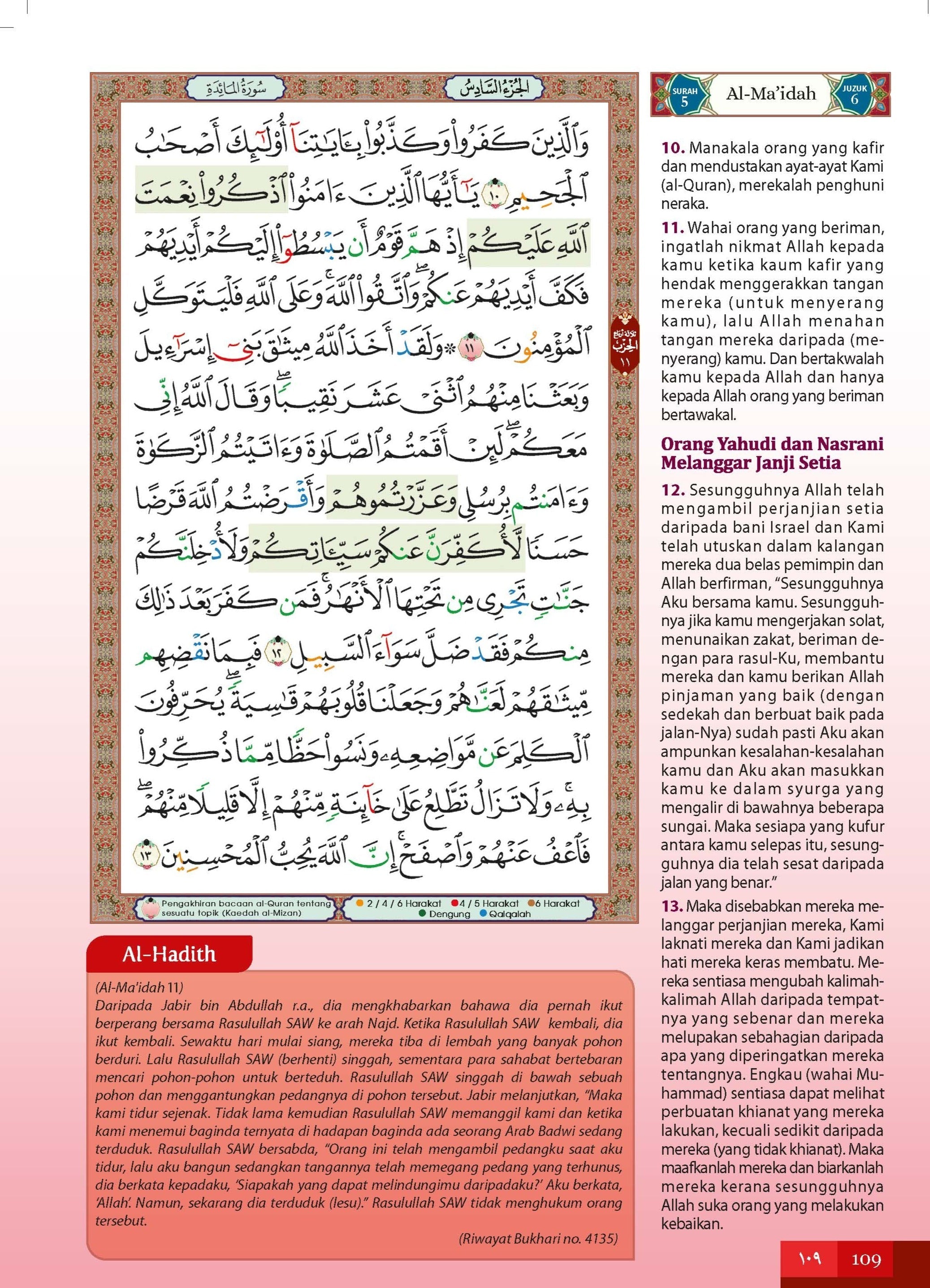 Al-Quran Al-Karim & Terjemahan Al-Ghufran (Zip Songket) (Tagging) - (TBAQ1054)