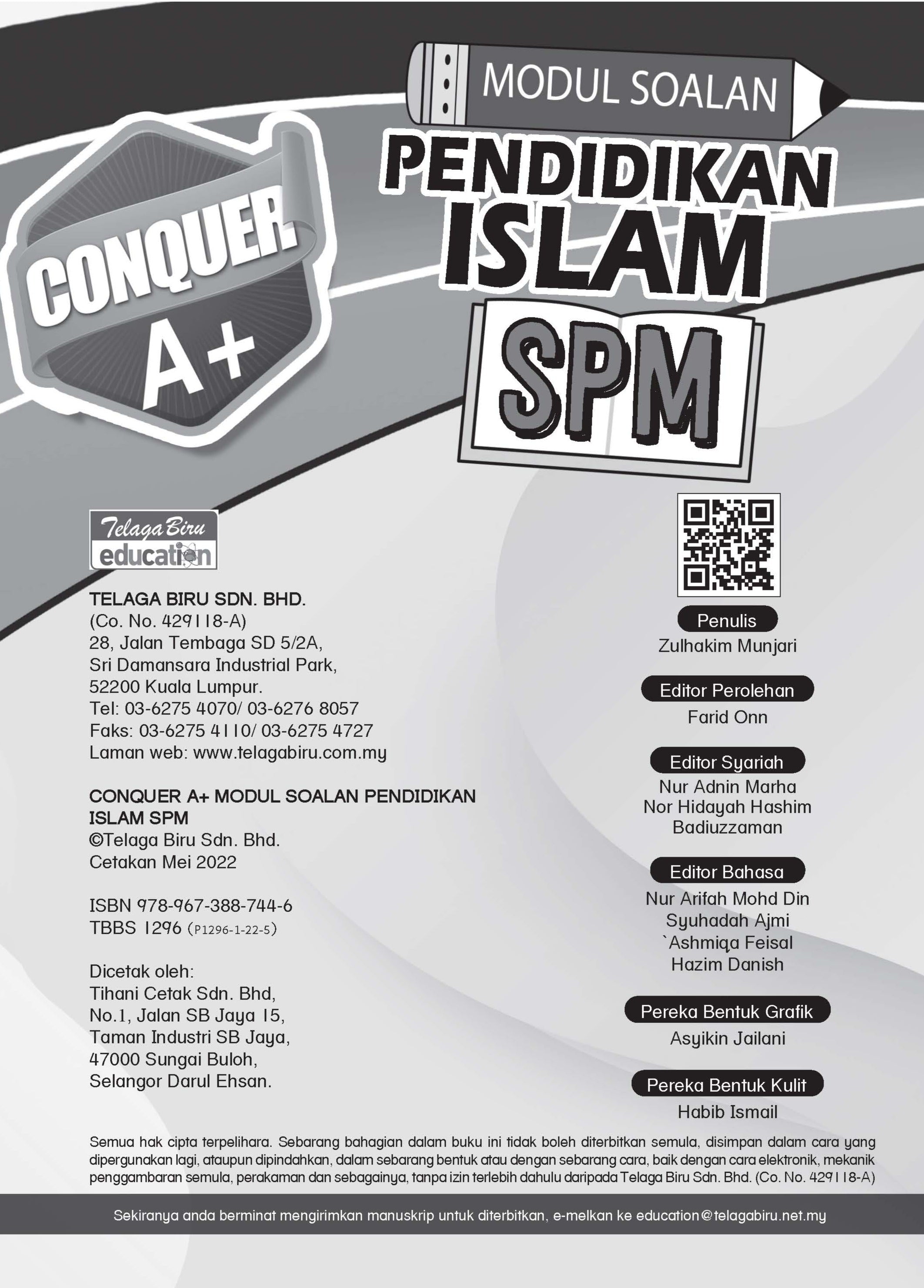 Conquer A+ Modul Soalan Pendidikan Islam SPM- (TBBS1296)