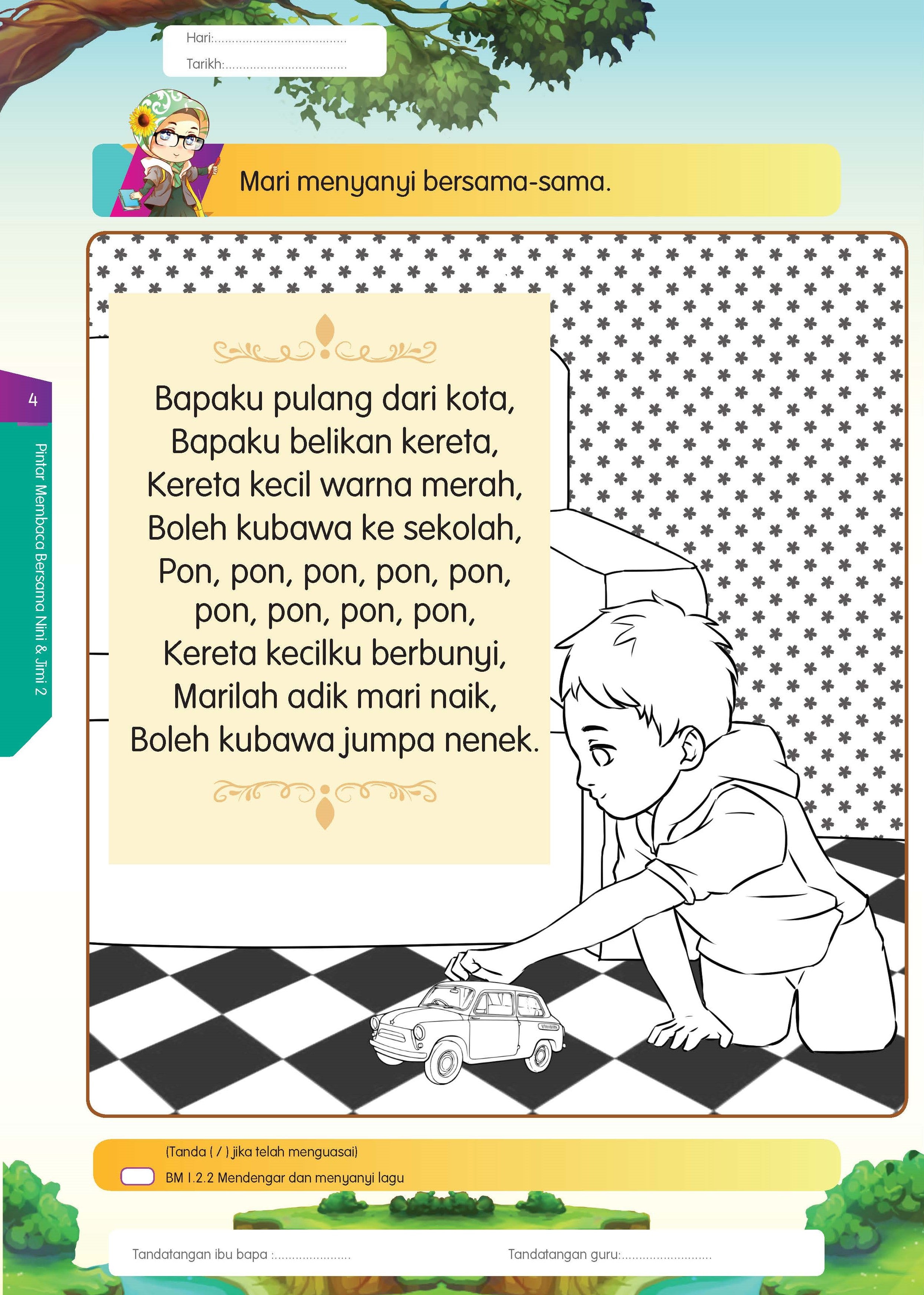 Pintar Membaca Bersama Nini & Jimi Bahasa Melayu (Buku 2) - (TBBS1029)