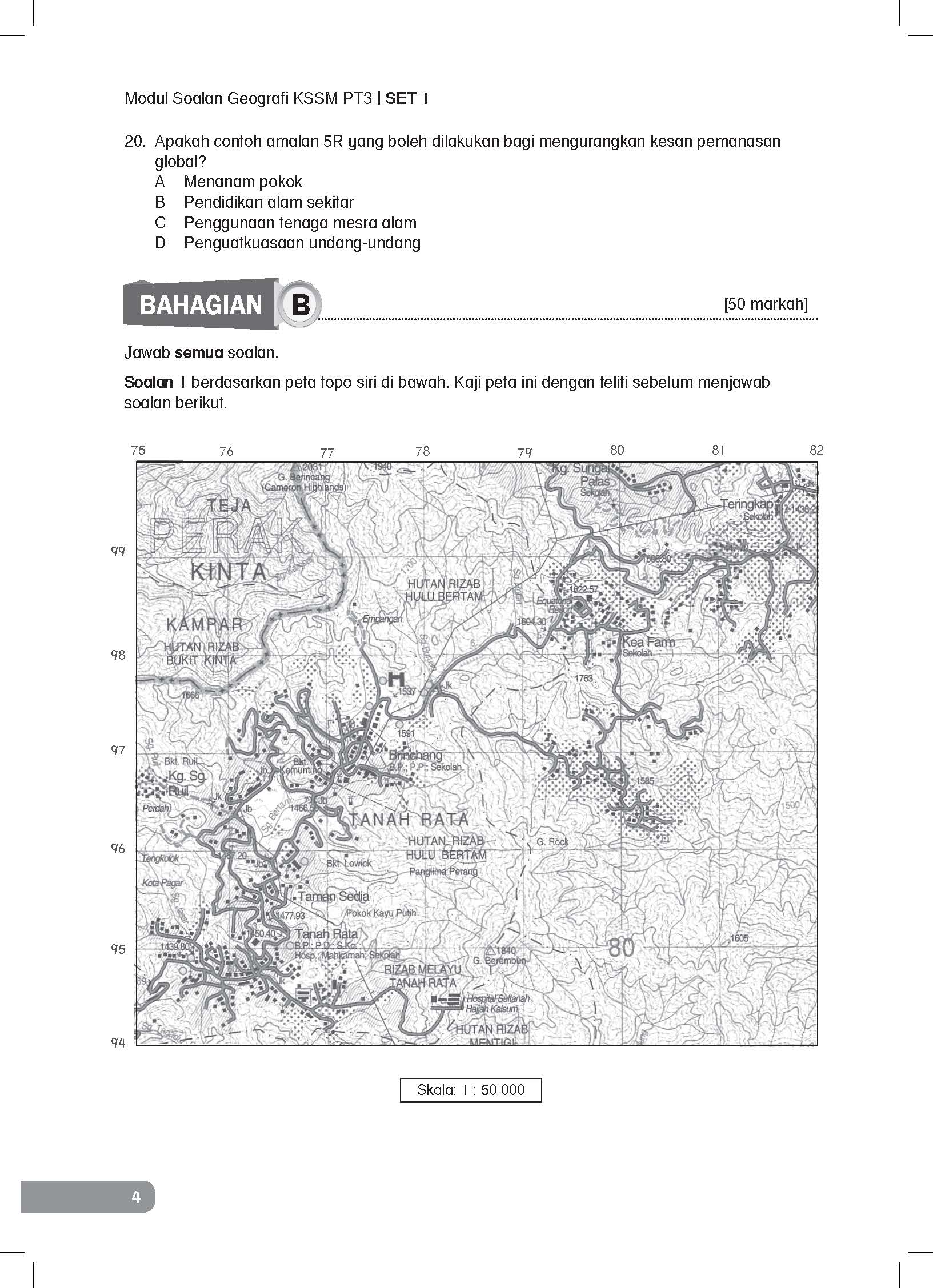 Get Smart Modul Soalan Geografi KSSM PT3  (Siri 1) - (TBBS1170)