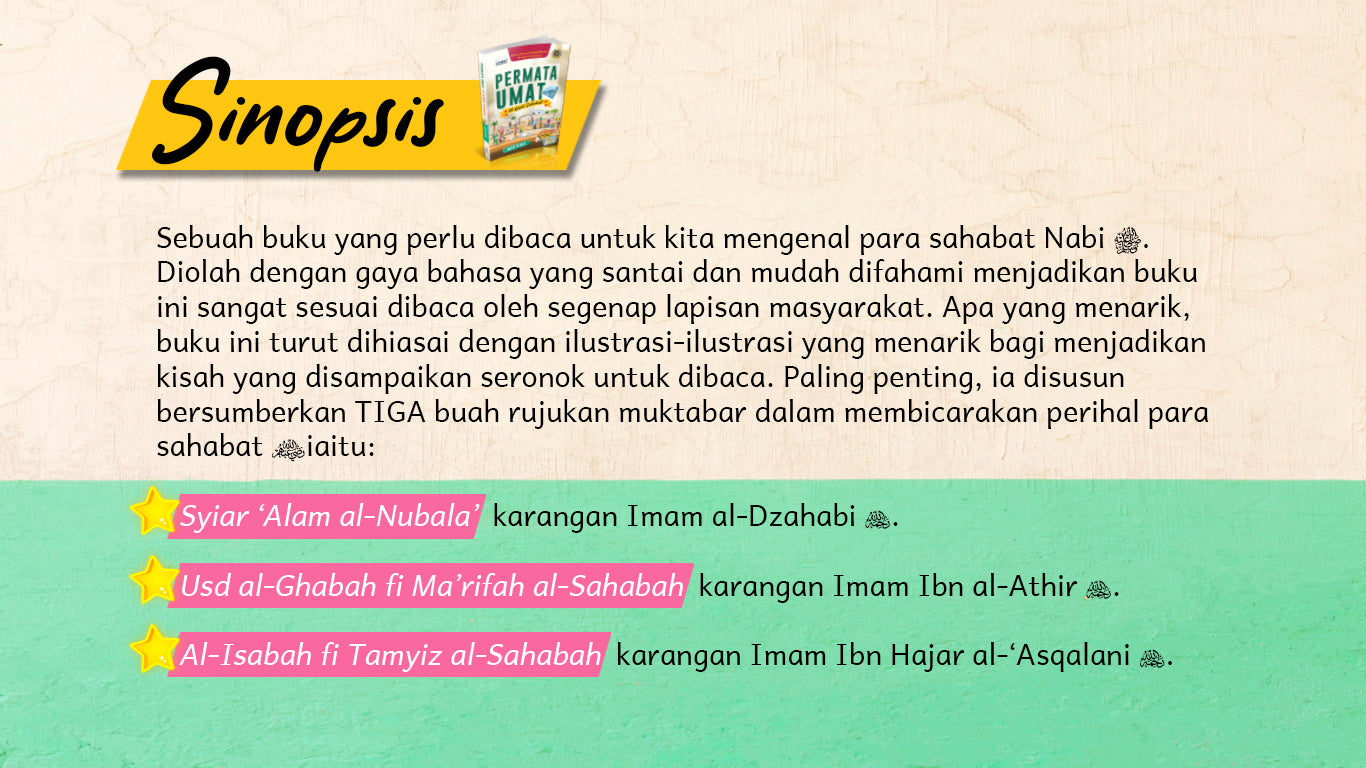 Permata Umat : 30 Kisah Sahabat - (TBBK1518)